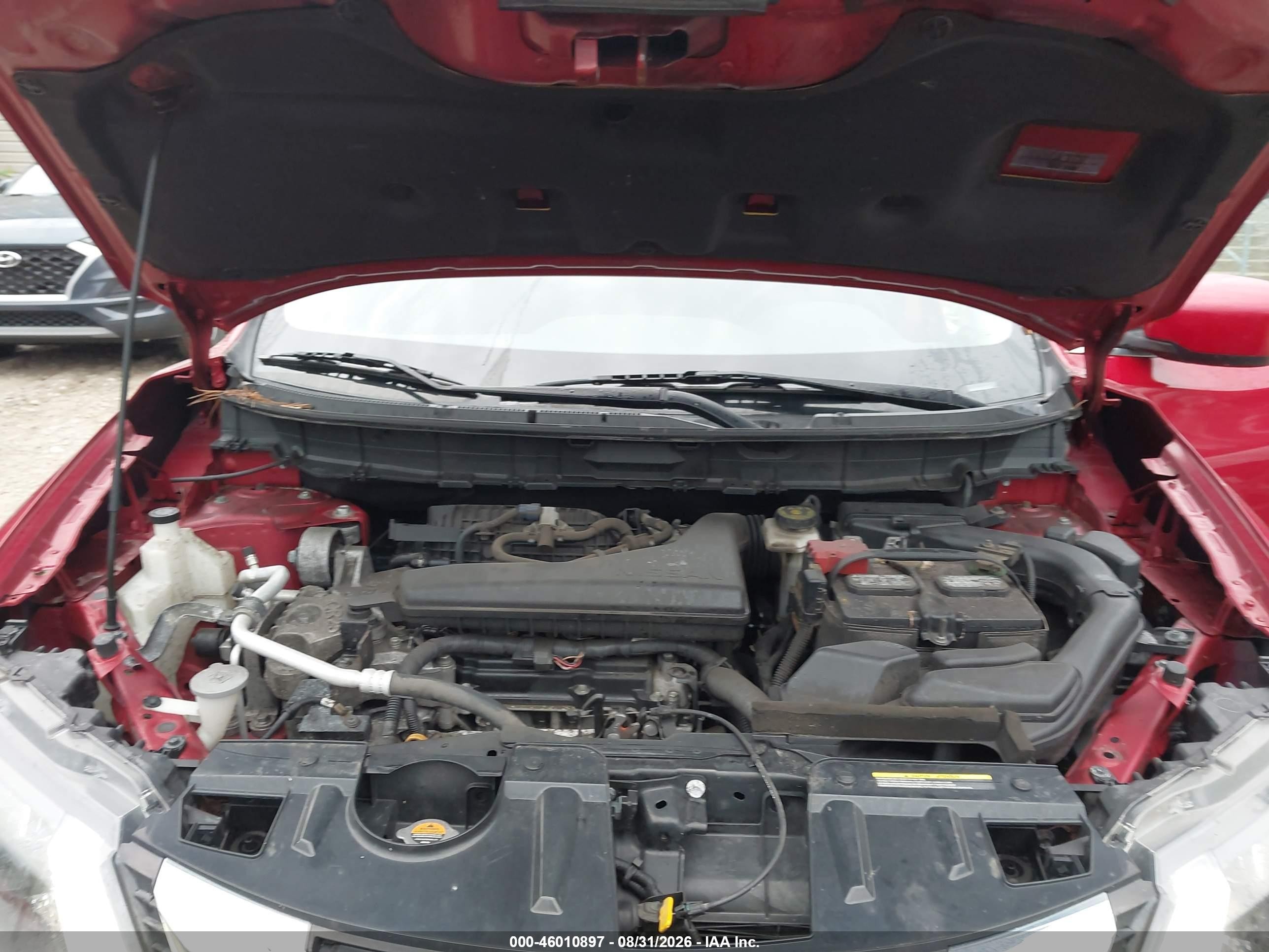2017 Nissan Rogue S Red vin: JN8AT2MT0HW394995