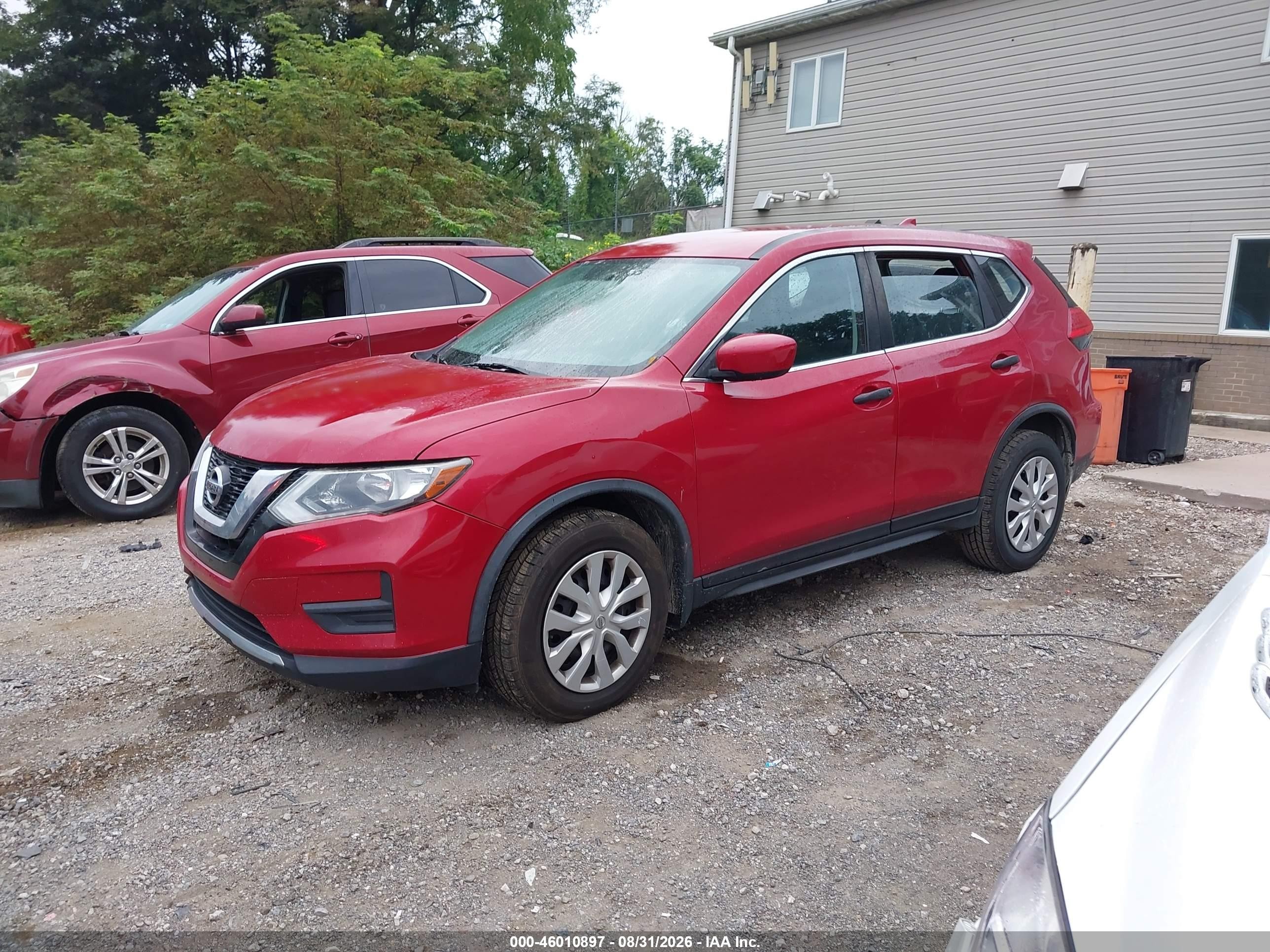 2017 Nissan Rogue S Red vin: JN8AT2MT0HW394995