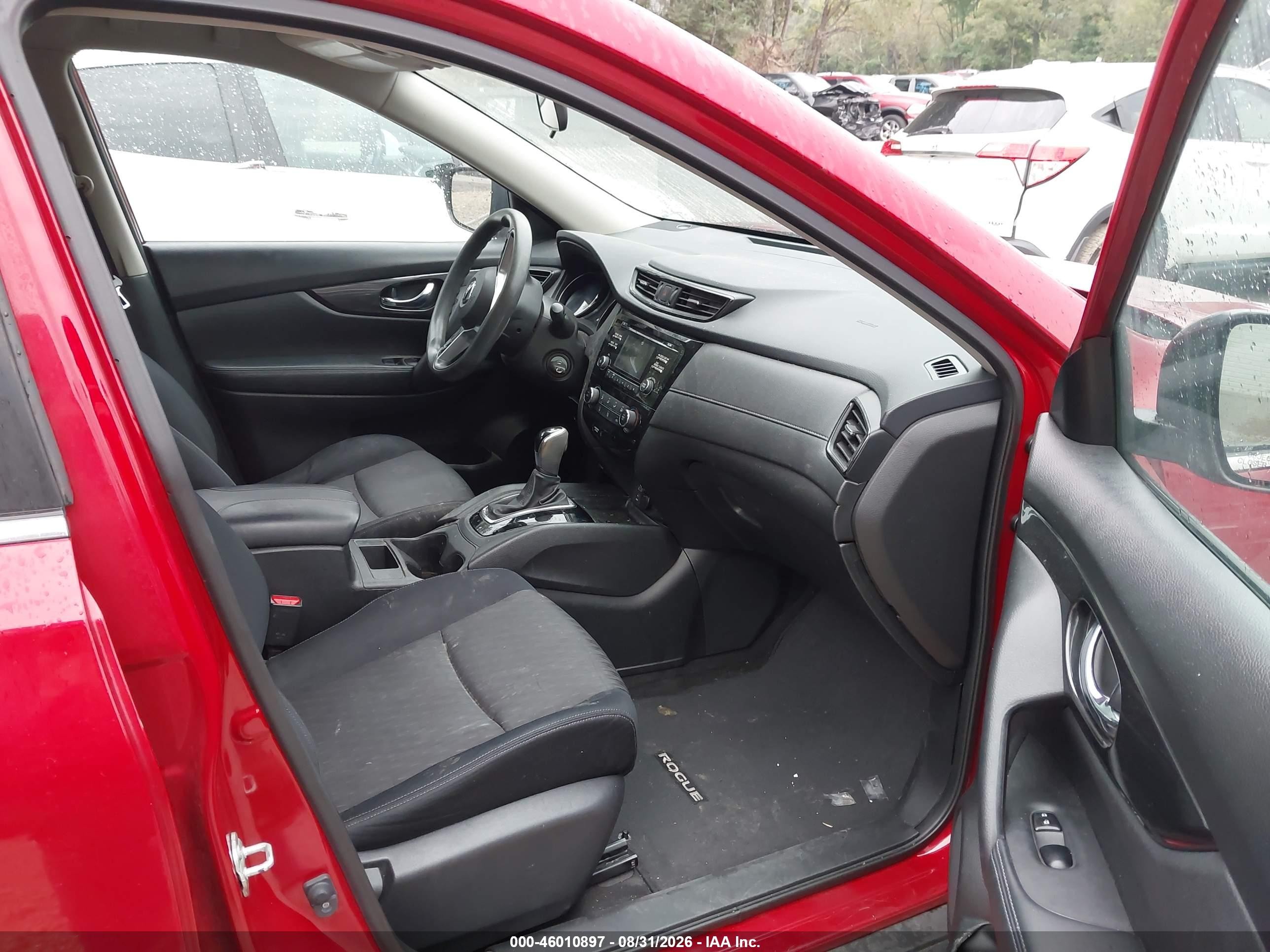 2017 Nissan Rogue S Red vin: JN8AT2MT0HW394995