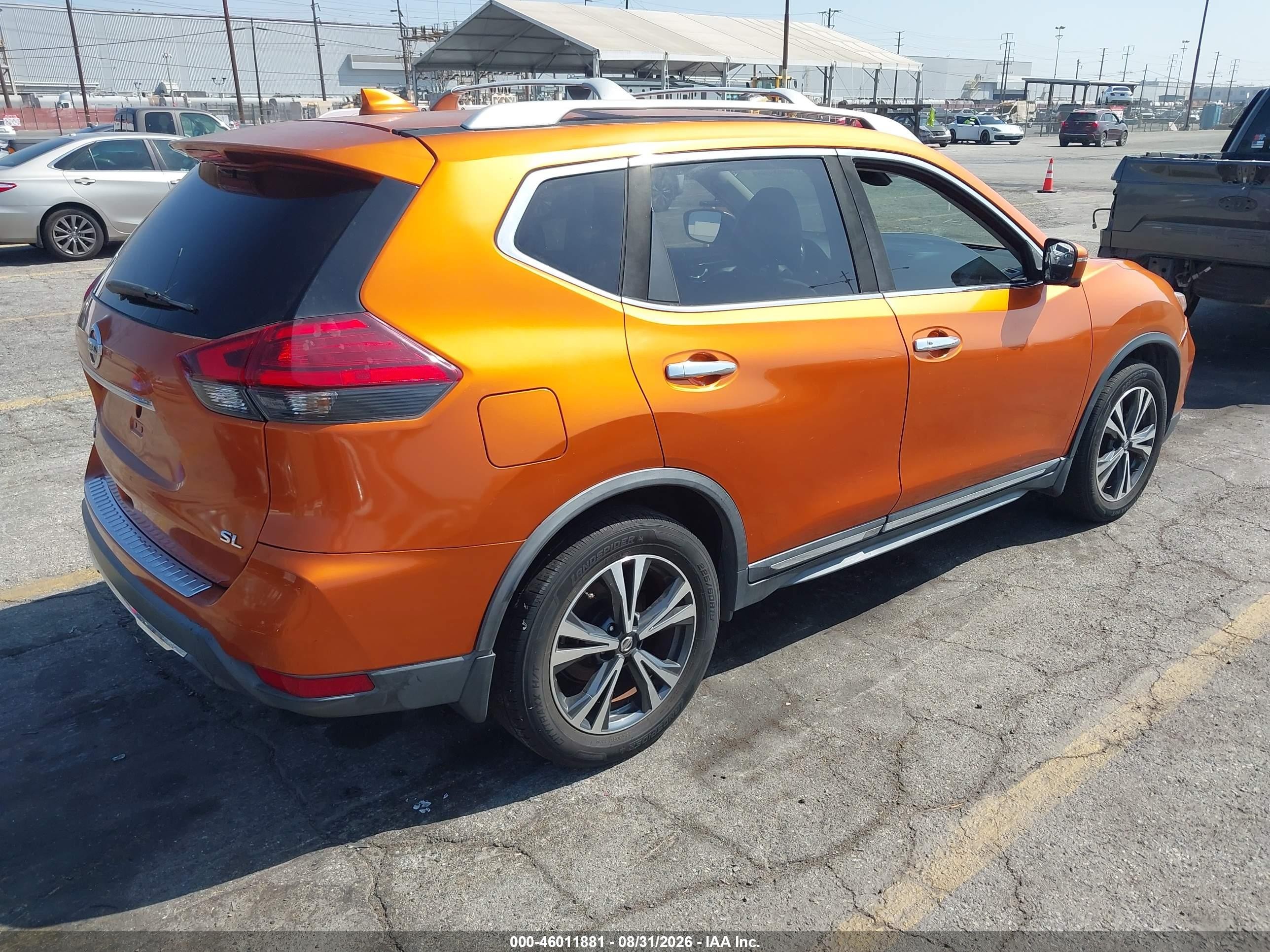 2017 Nissan Rogue Sl Orange vin: JN8AT2MT1HW149722