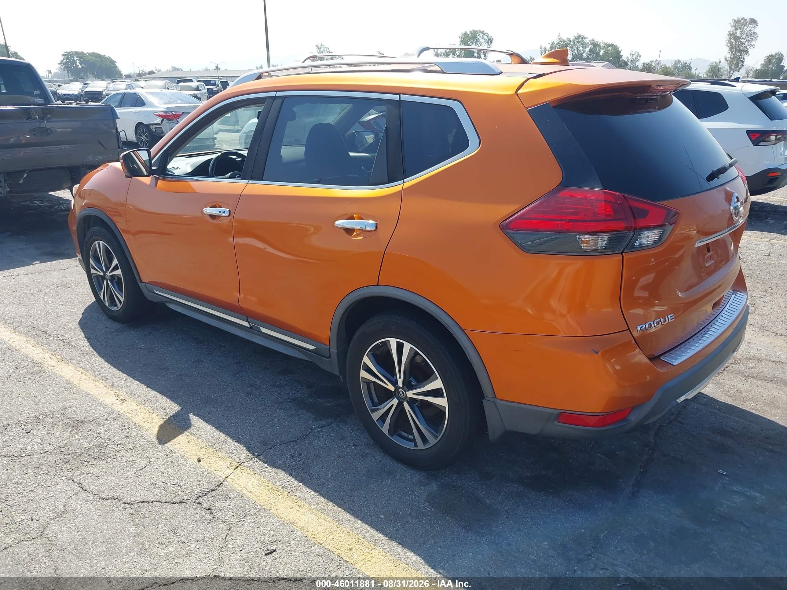 2017 Nissan Rogue Sl Orange vin: JN8AT2MT1HW149722
