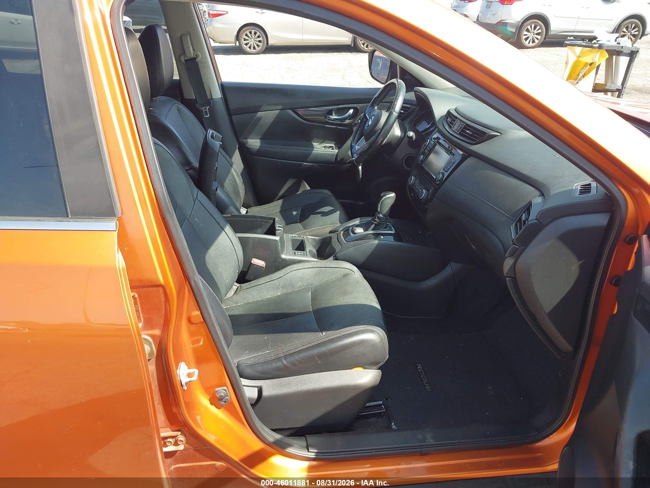 2017 Nissan Rogue Sl Orange vin: JN8AT2MT1HW149722