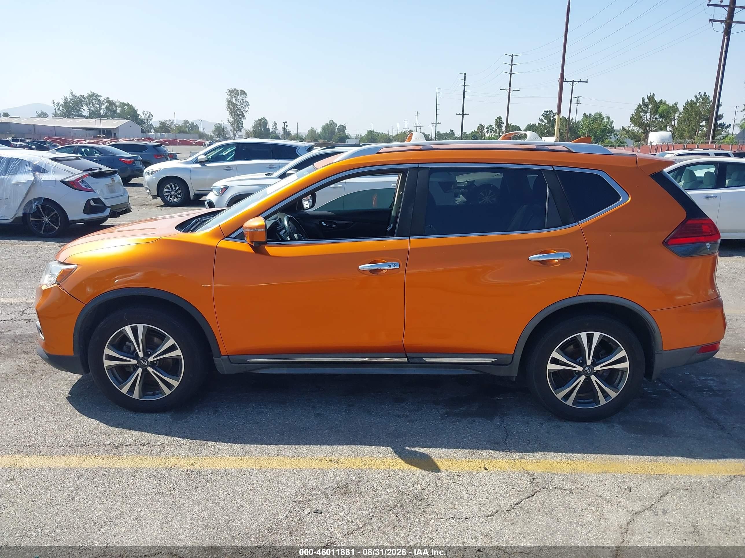 2017 Nissan Rogue Sl Orange vin: JN8AT2MT1HW149722