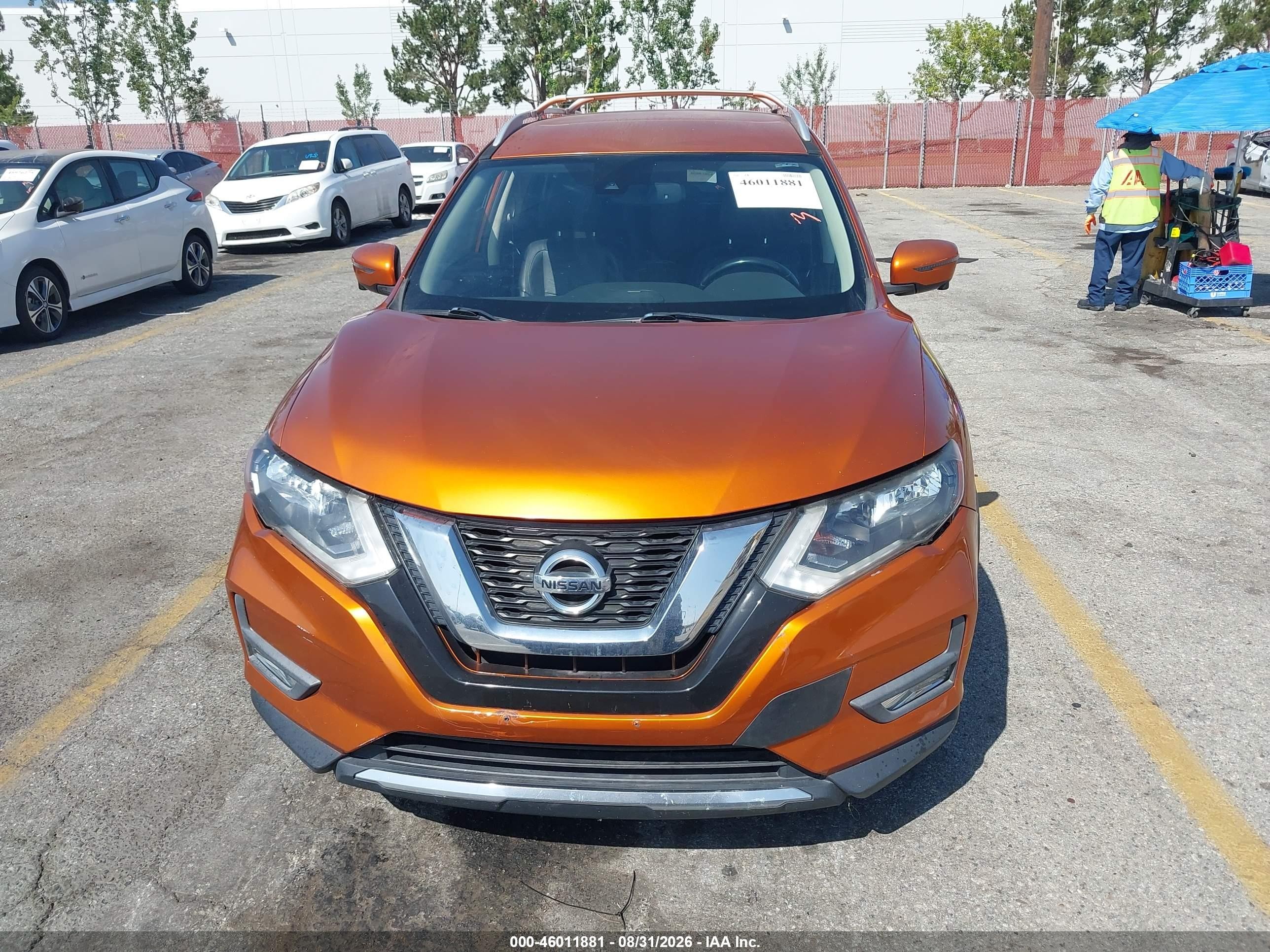 2017 Nissan Rogue Sl Orange vin: JN8AT2MT1HW149722