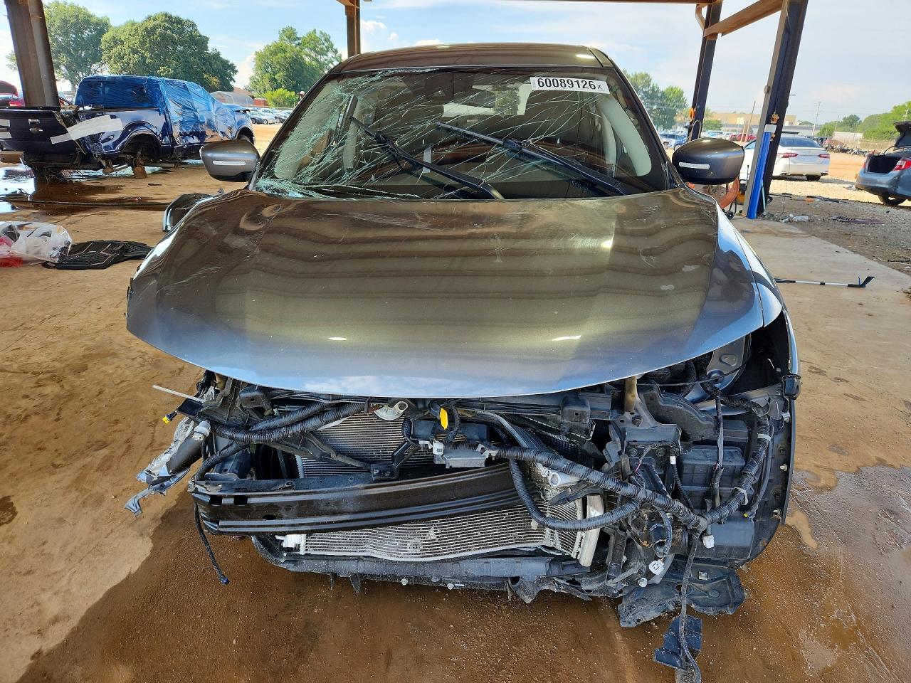 2020 Nissan Rogue S Серый vin: JN8AT2MT1LW036197
