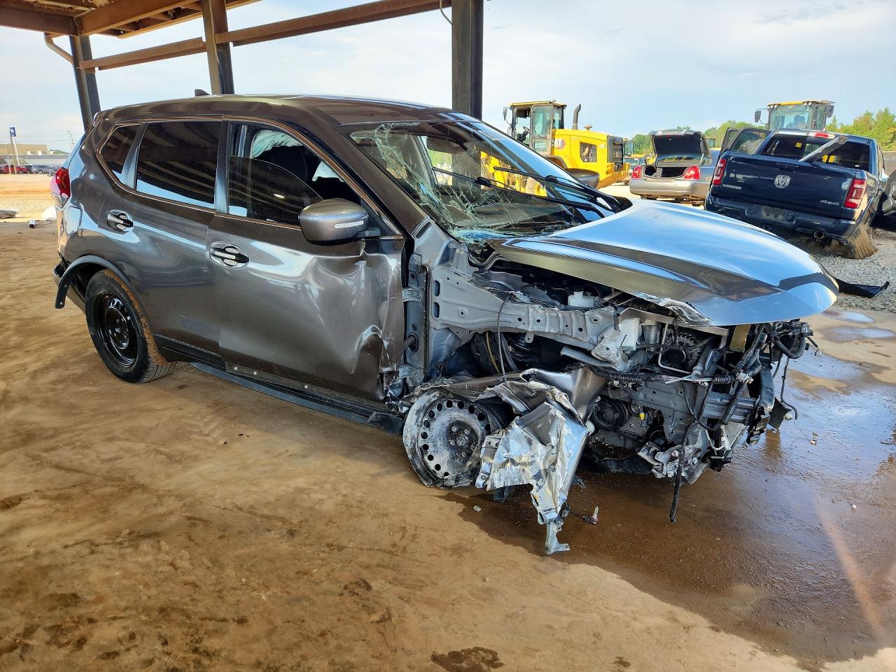 2020 Nissan Rogue S Серый vin: JN8AT2MT1LW036197