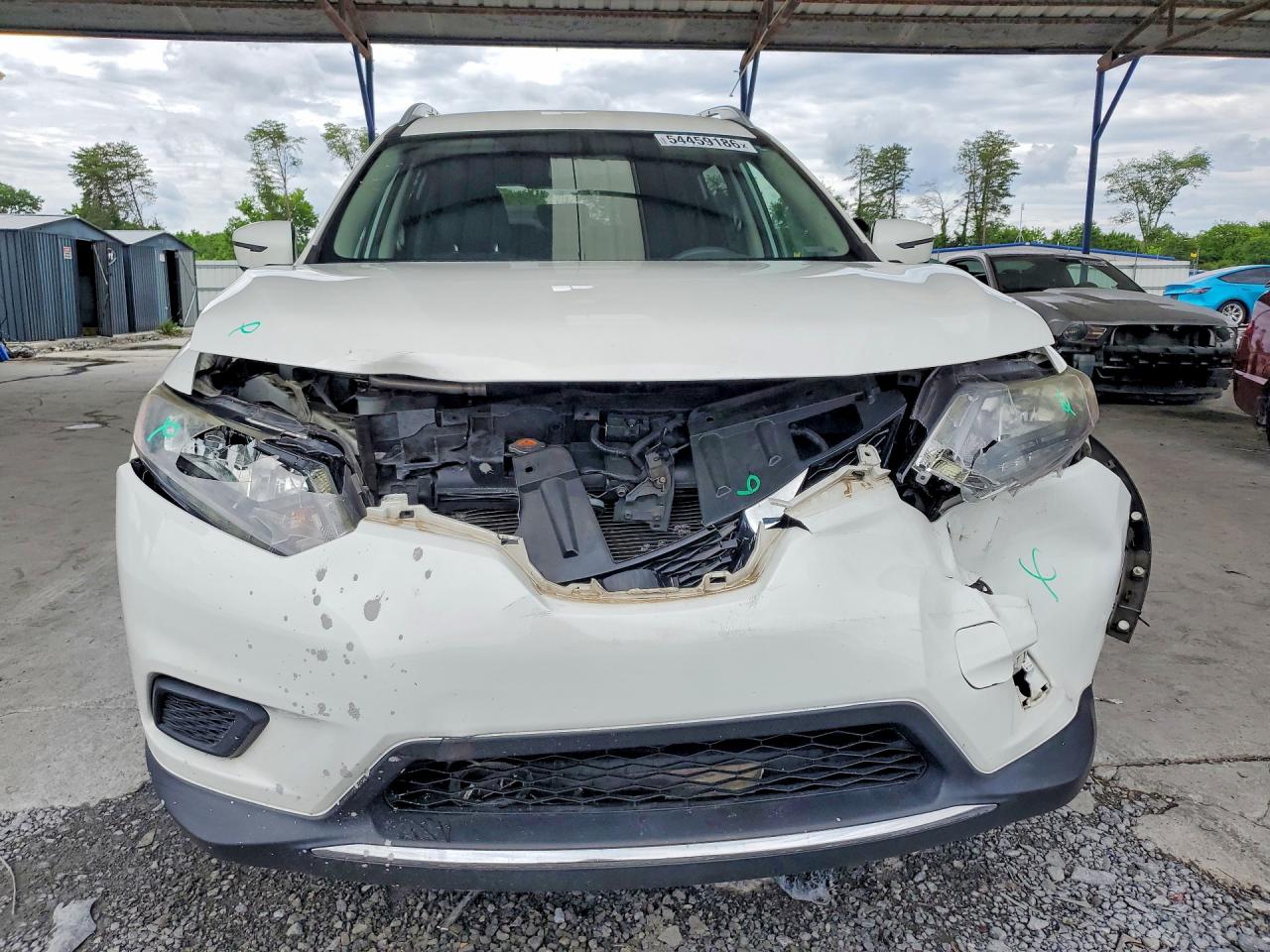 2016 Nissan Rogue S Белый vin: JN8AT2MT2GW001089