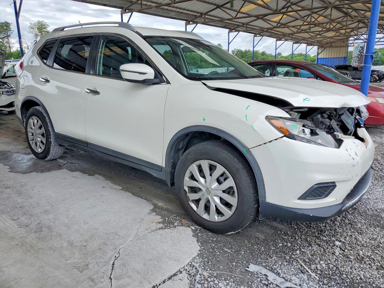 2016 Nissan Rogue S Белый vin: JN8AT2MT2GW001089