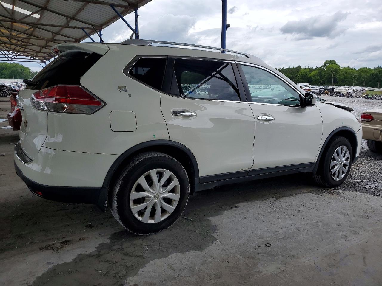 2016 Nissan Rogue S Белый vin: JN8AT2MT2GW001089