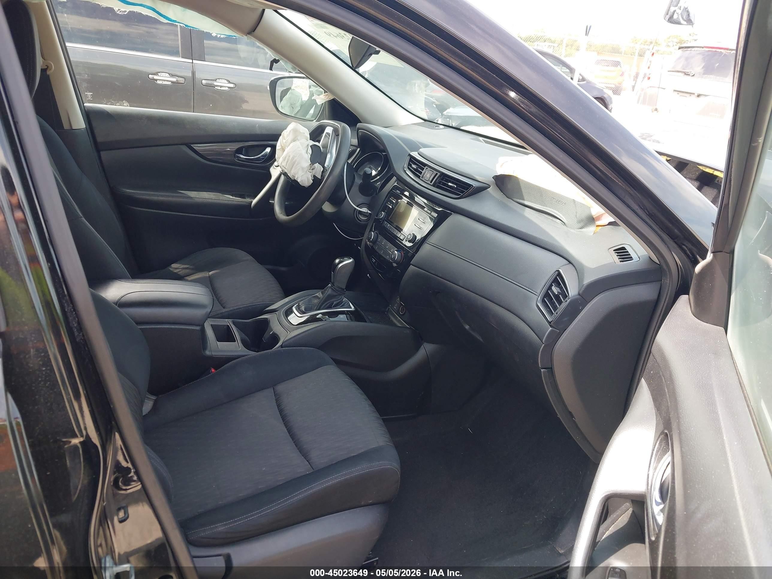 2017 Nissan Rogue S Черный vin: JN8AT2MT2HW130595