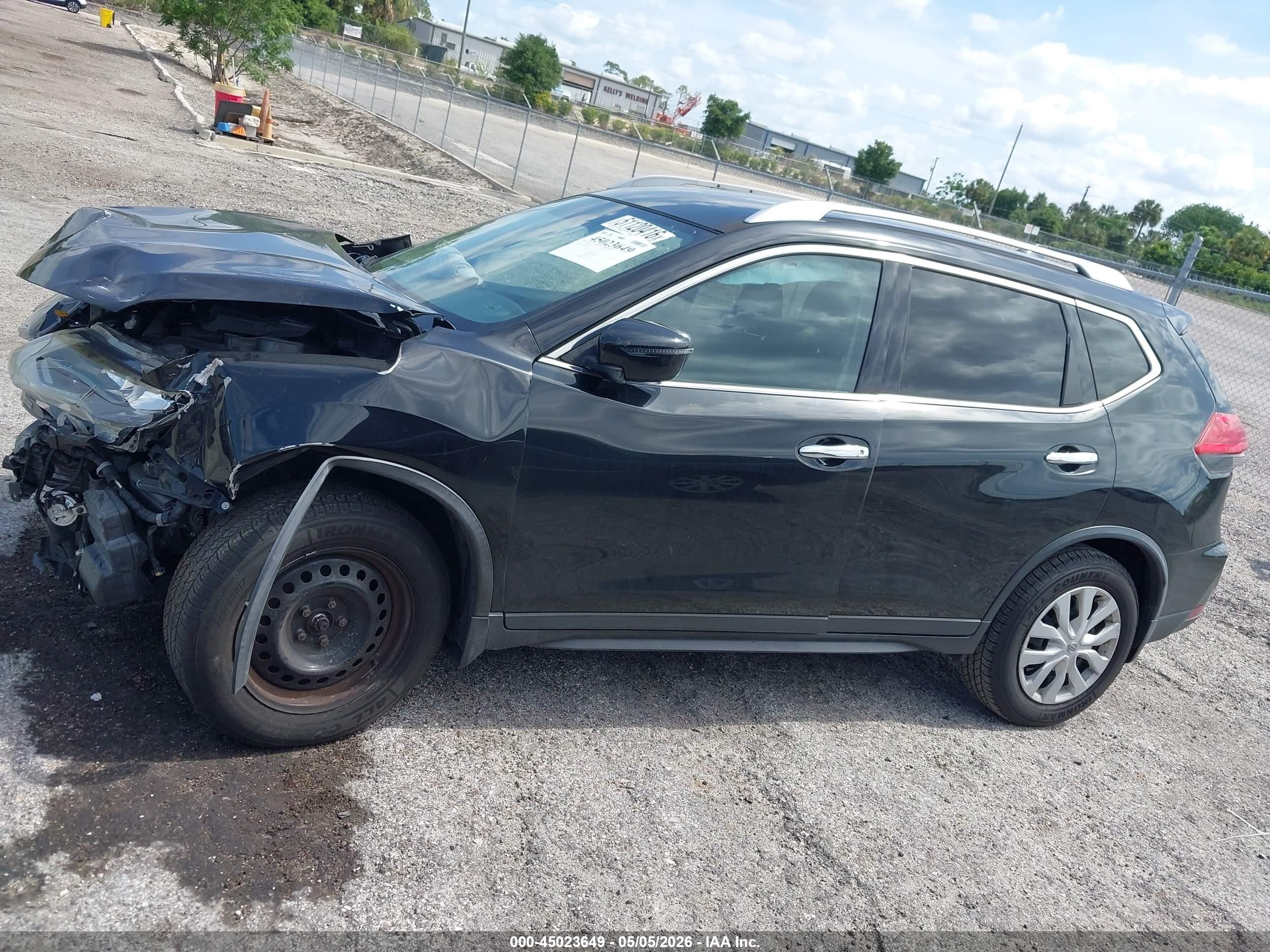 2017 Nissan Rogue S Черный vin: JN8AT2MT2HW130595