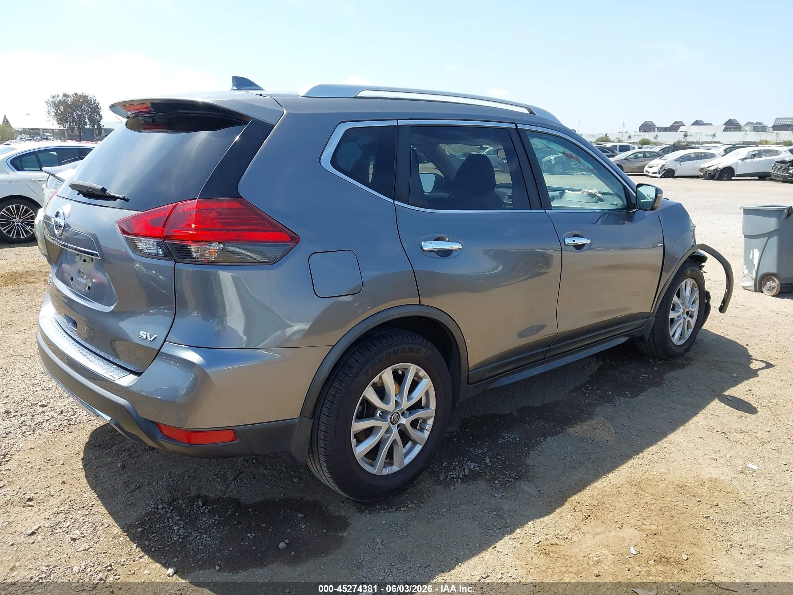 2017 Nissan Rogue Sv Gray vin: JN8AT2MT2HW387918