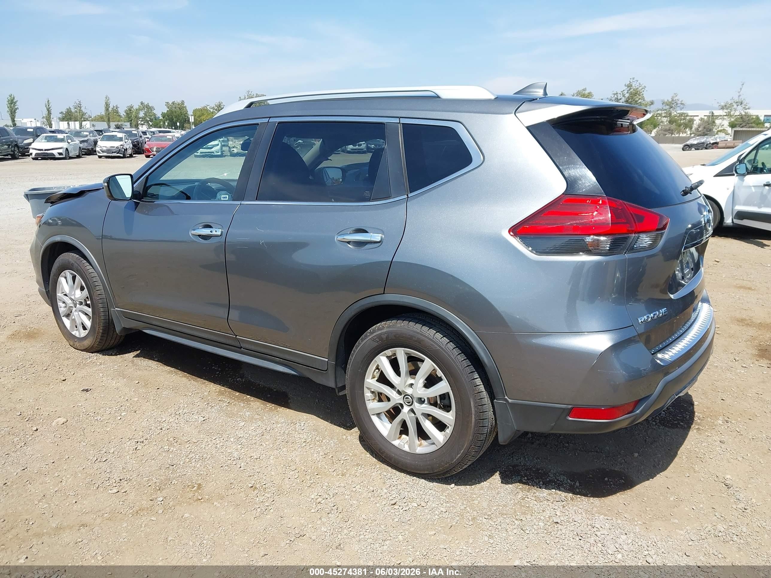 2017 Nissan Rogue Sv Gray vin: JN8AT2MT2HW387918