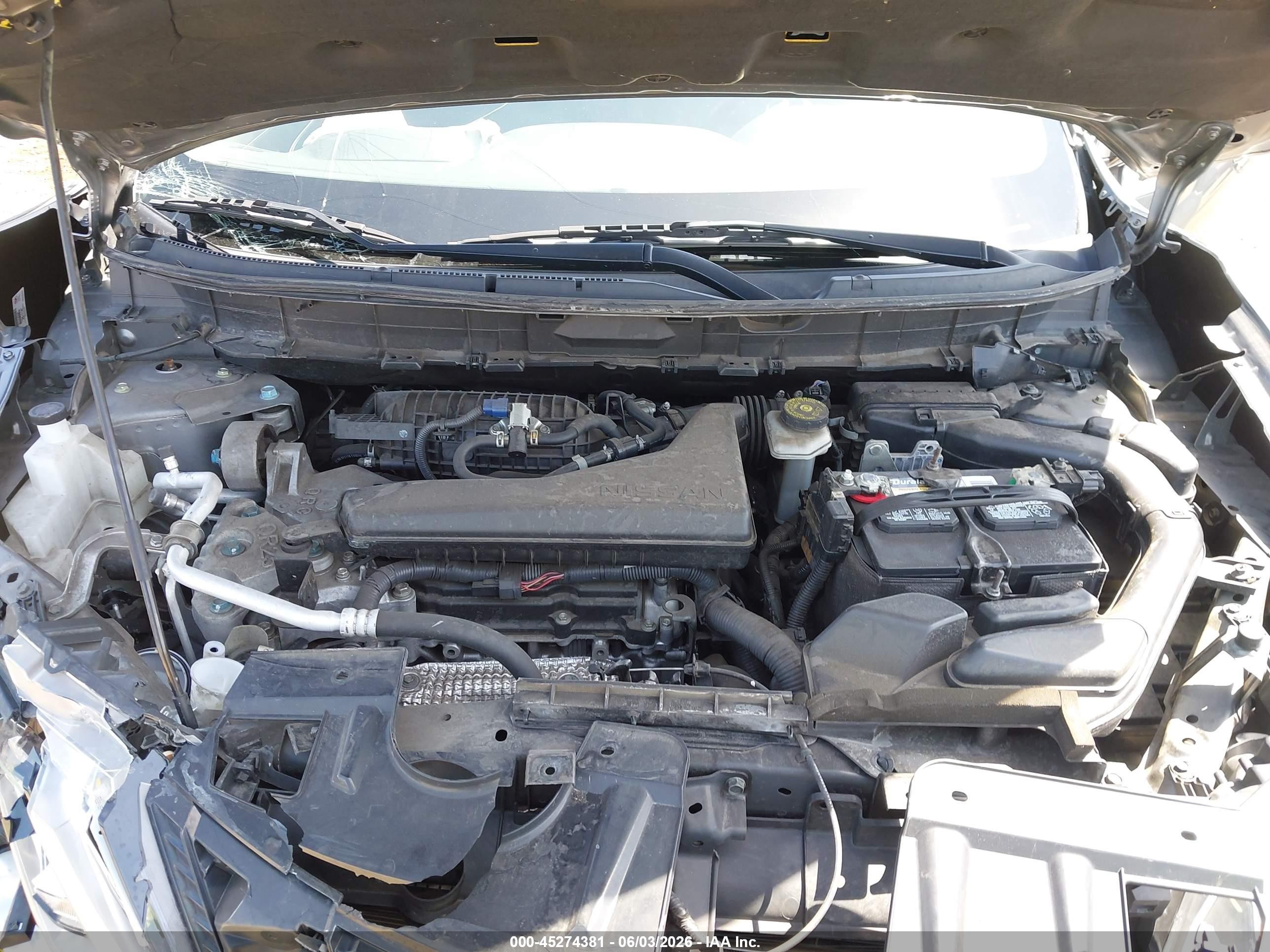 2017 Nissan Rogue Sv Gray vin: JN8AT2MT2HW387918