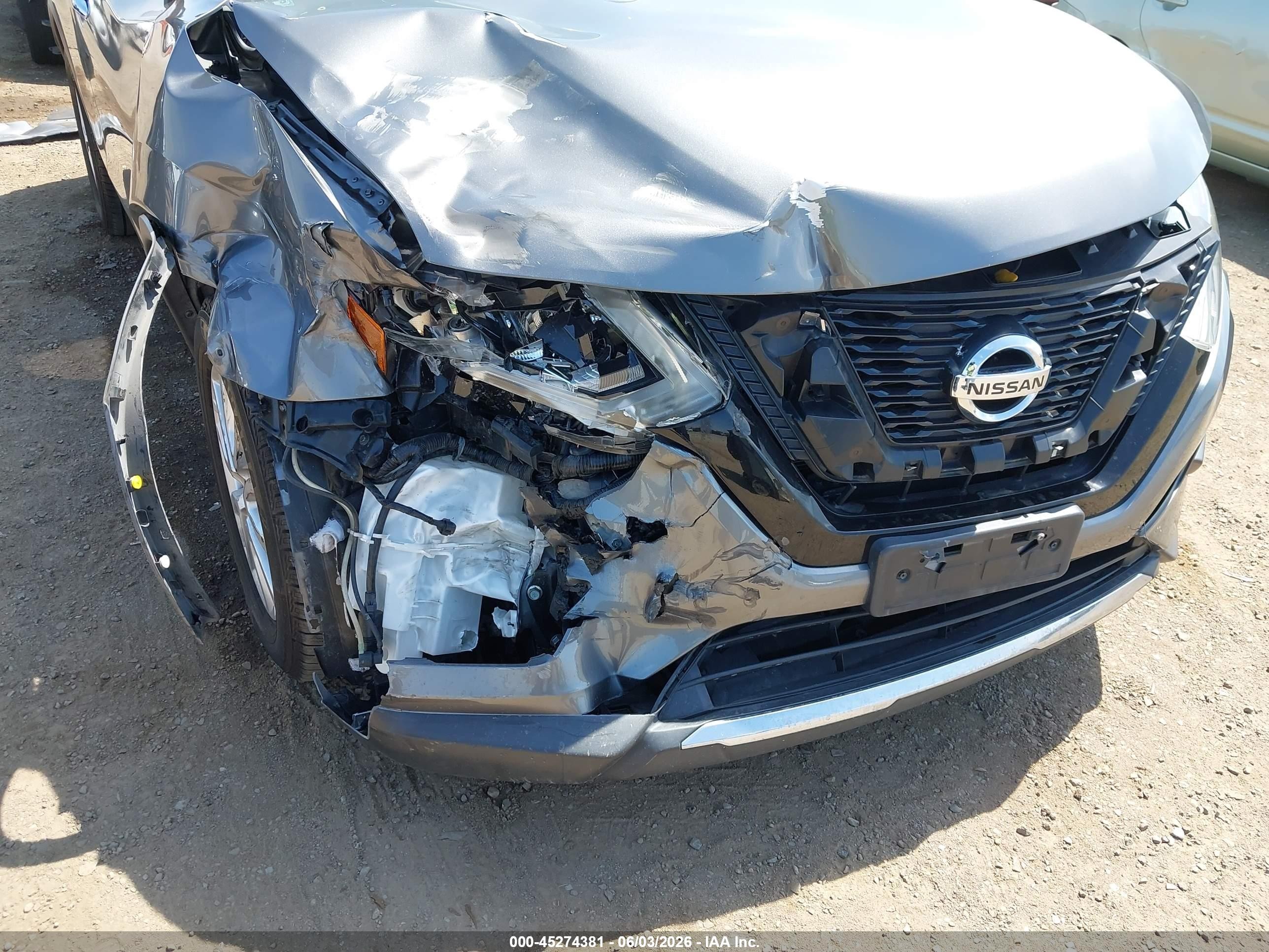 2017 Nissan Rogue Sv Gray vin: JN8AT2MT2HW387918