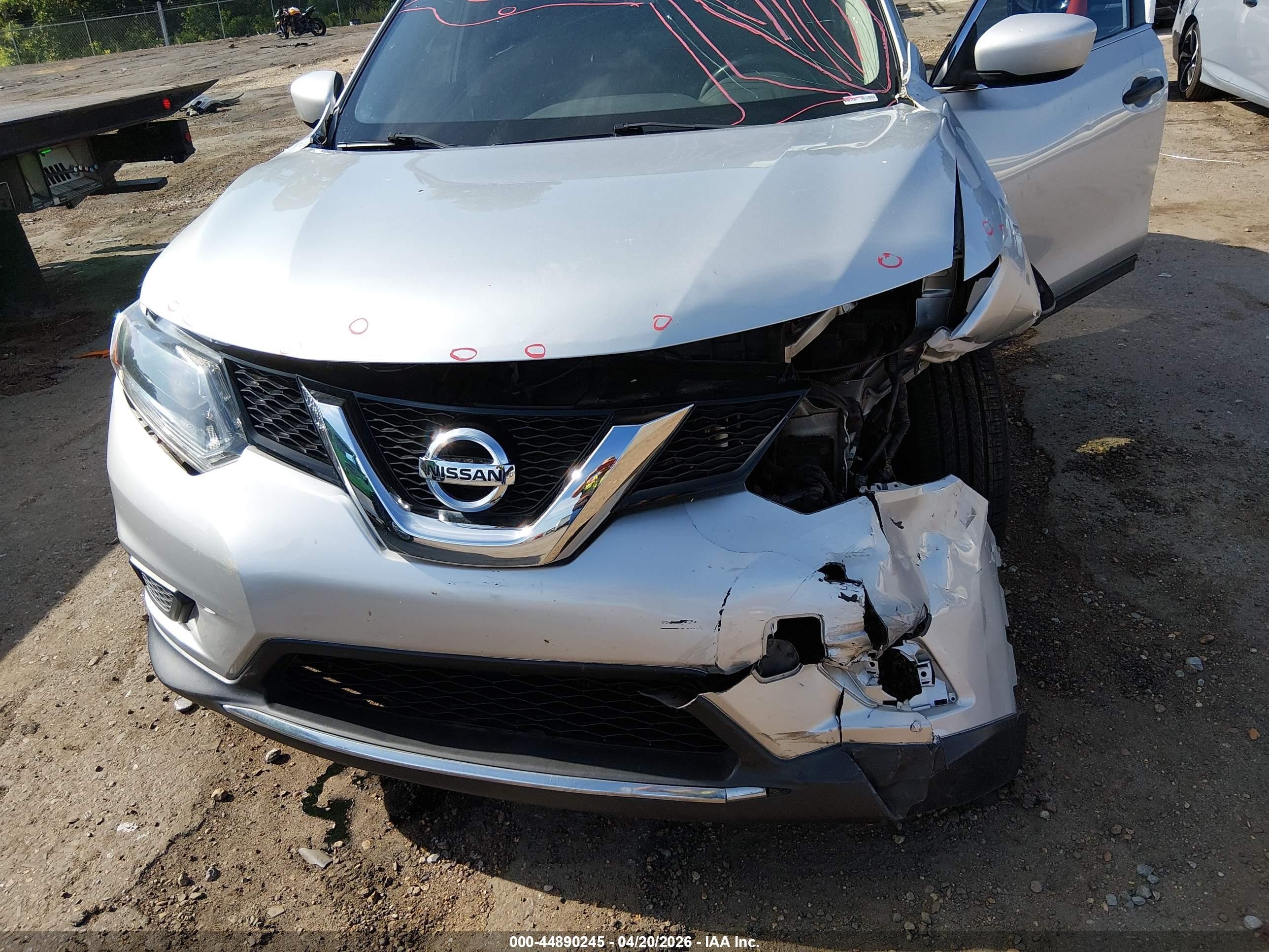 2016 Nissan Rogue S Серебряный vin: JN8AT2MT4GW021439
