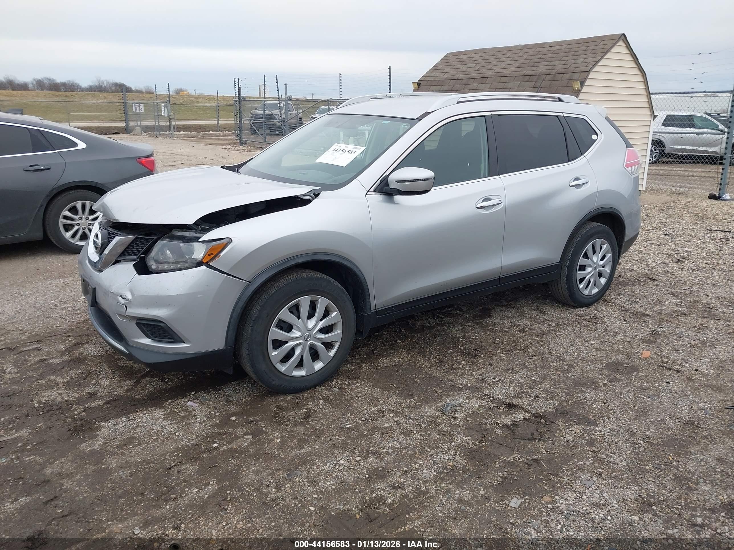 2016 Nissan Rogue S Silver vin: JN8AT2MT4GW023966
