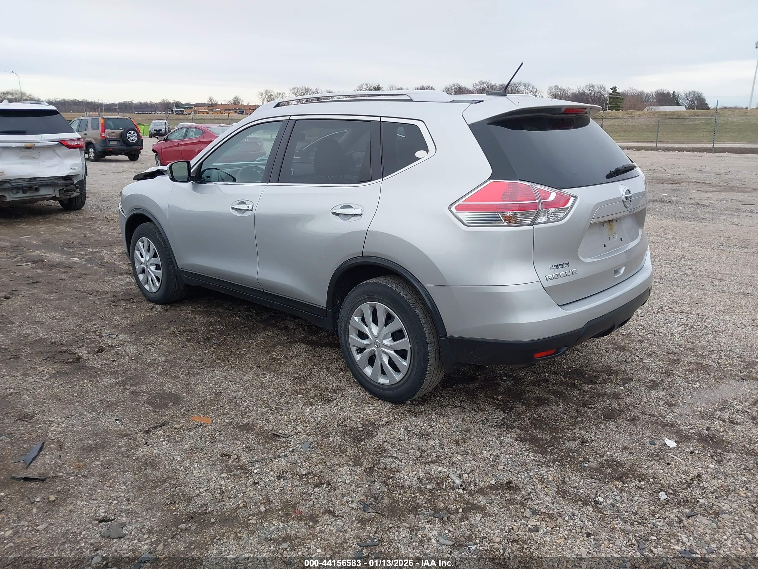 2016 Nissan Rogue S Silver vin: JN8AT2MT4GW023966