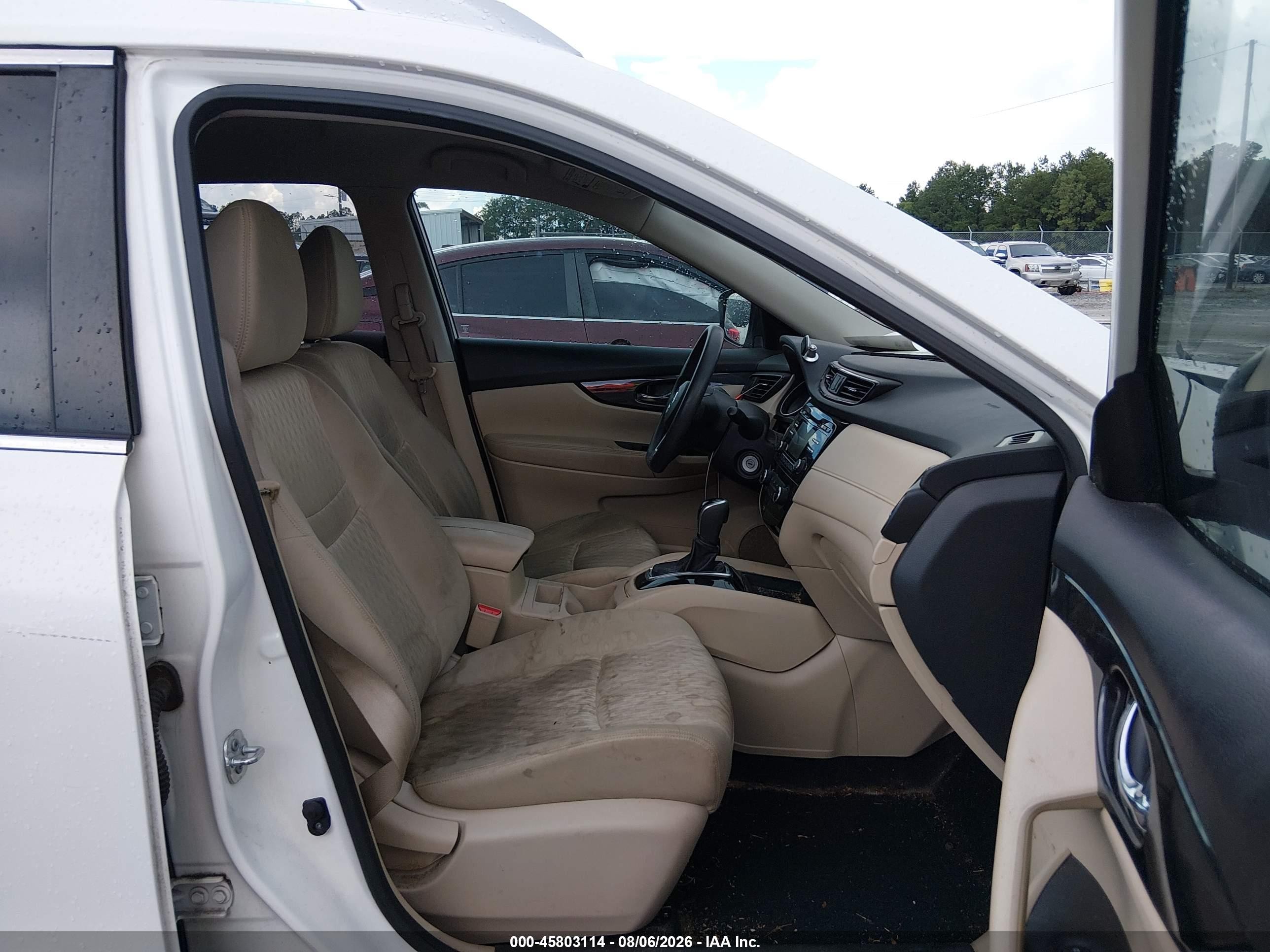 2017 Nissan Rogue S White vin: JN8AT2MT4HW137838