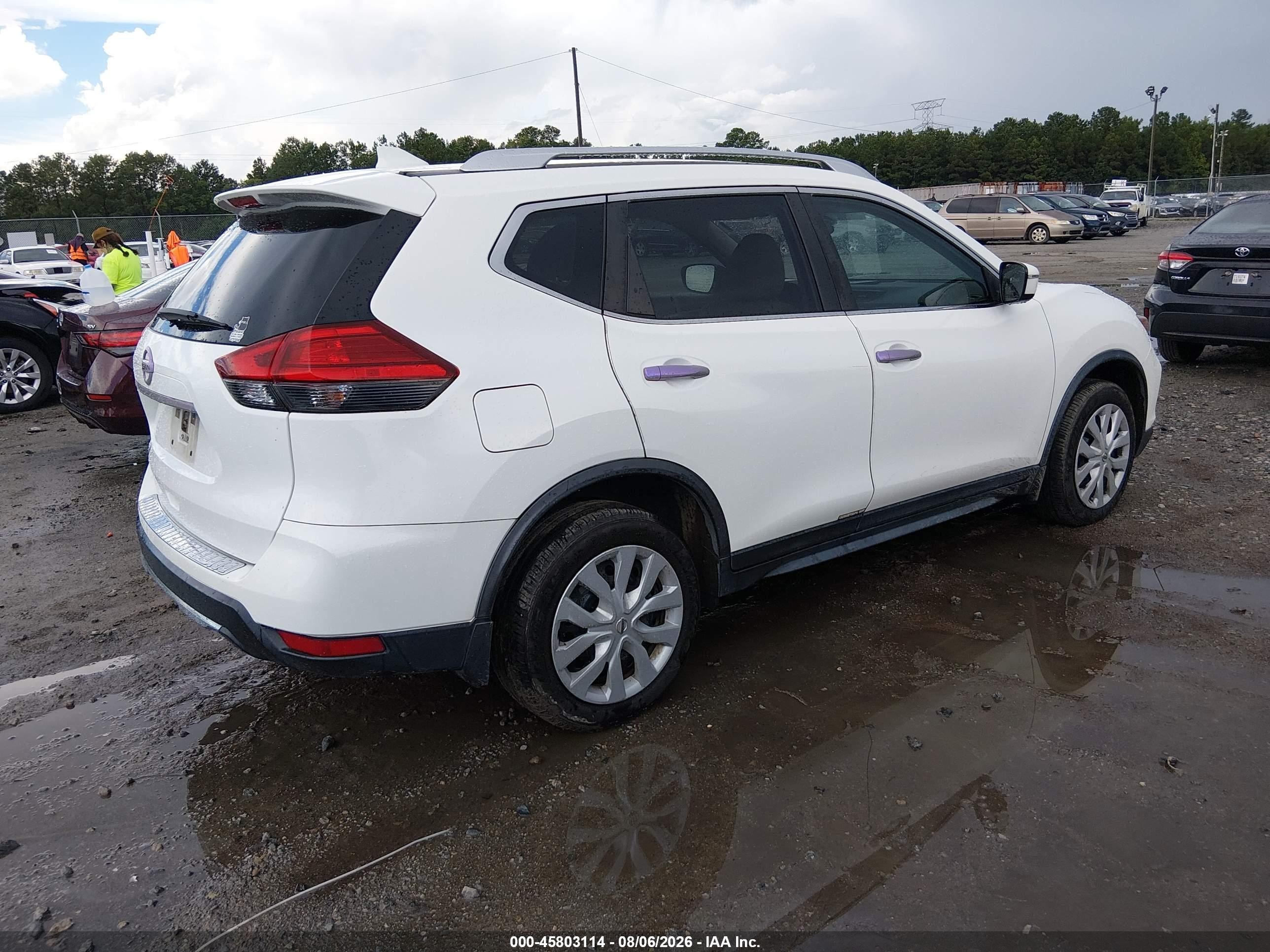 2017 Nissan Rogue S White vin: JN8AT2MT4HW137838