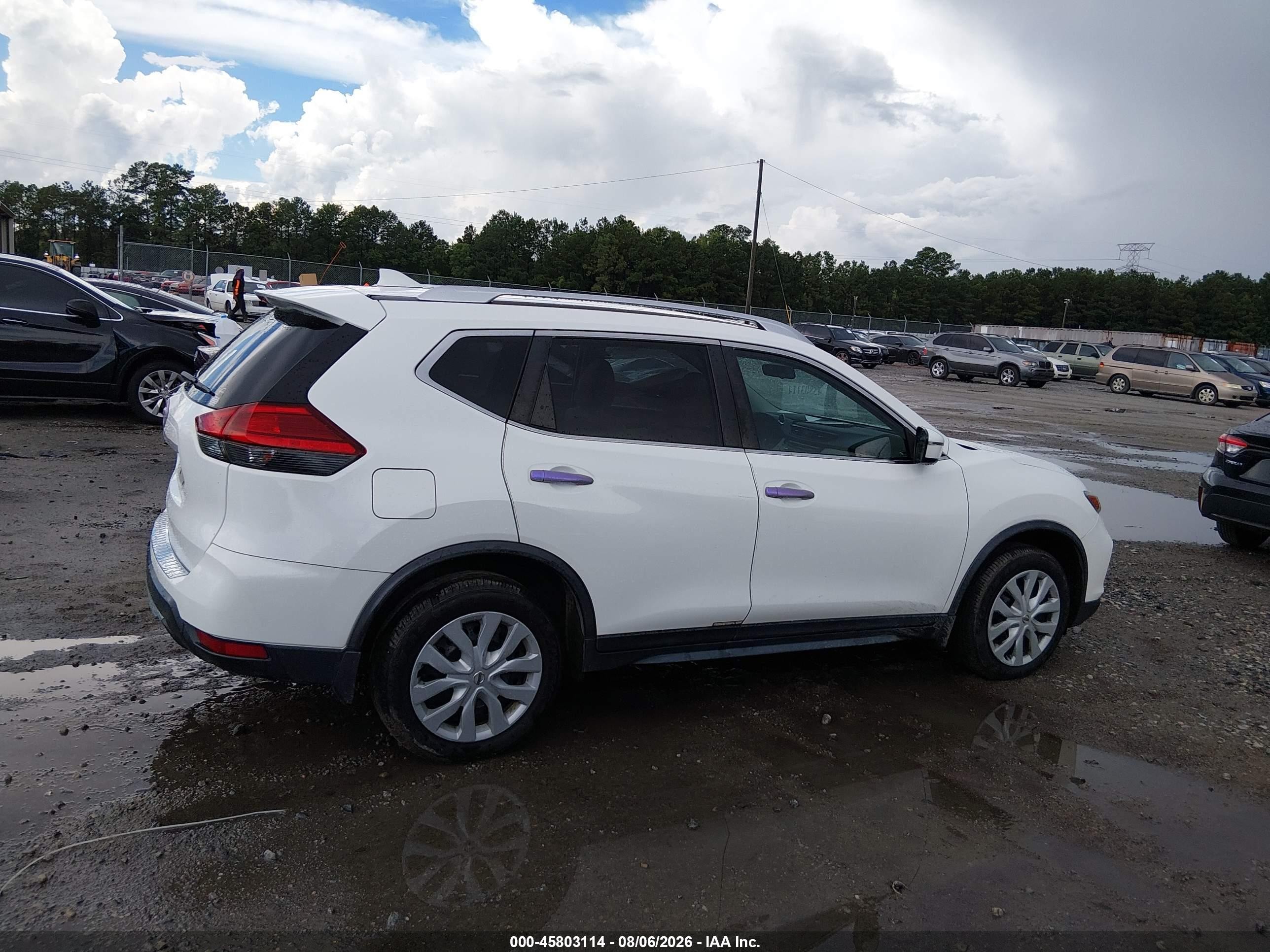 2017 Nissan Rogue S White vin: JN8AT2MT4HW137838