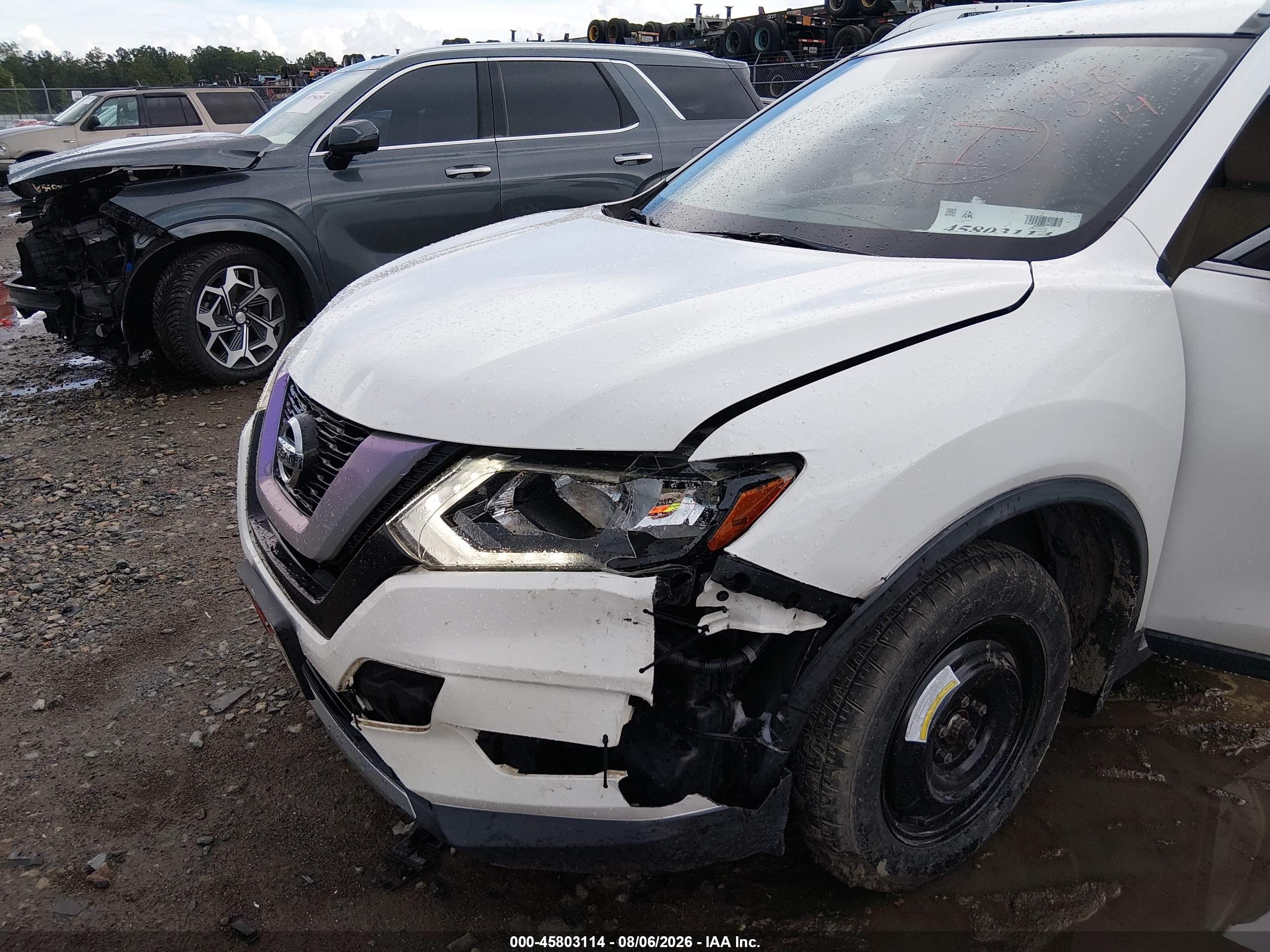 2017 Nissan Rogue S White vin: JN8AT2MT4HW137838