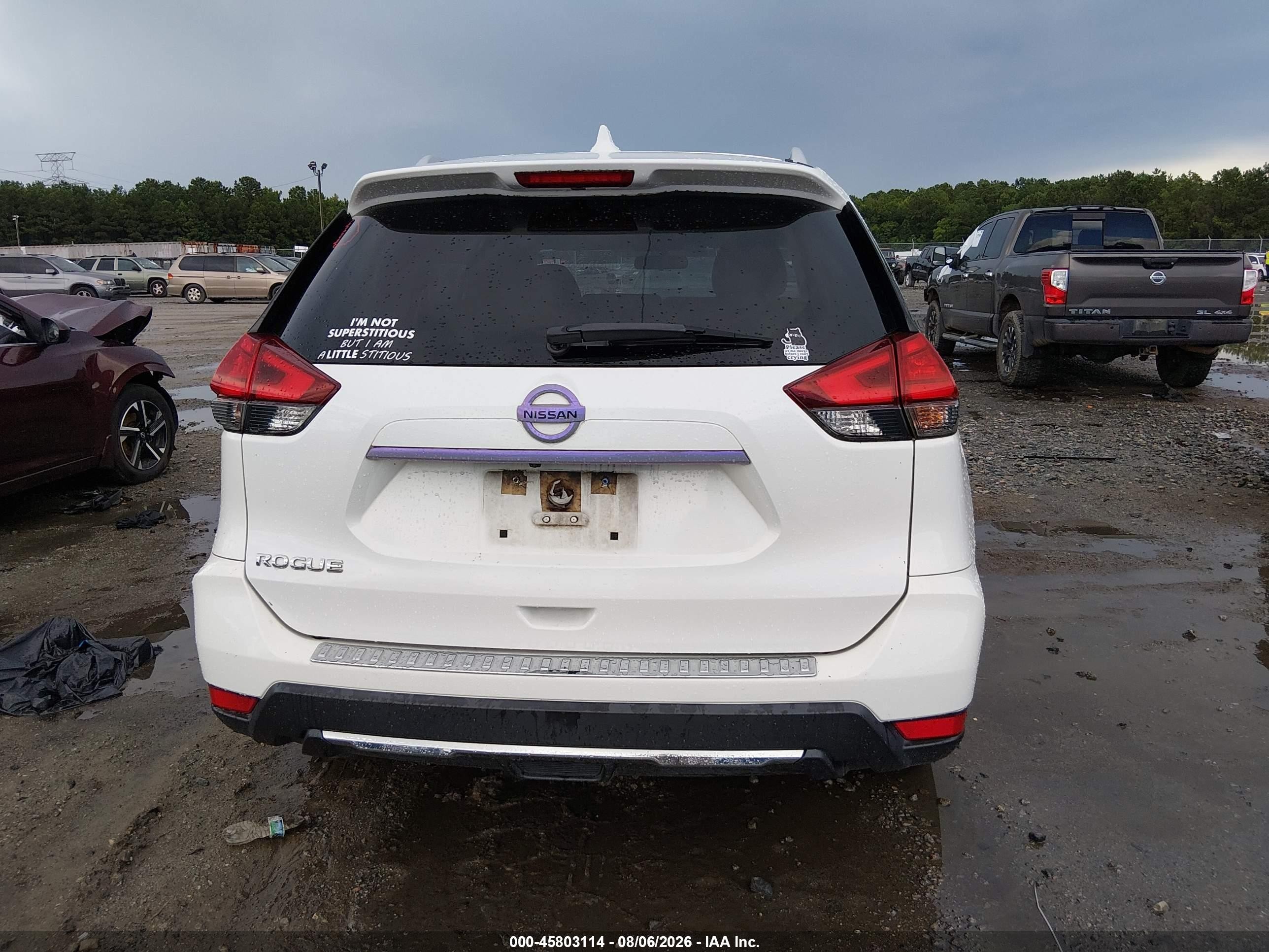 2017 Nissan Rogue S White vin: JN8AT2MT4HW137838