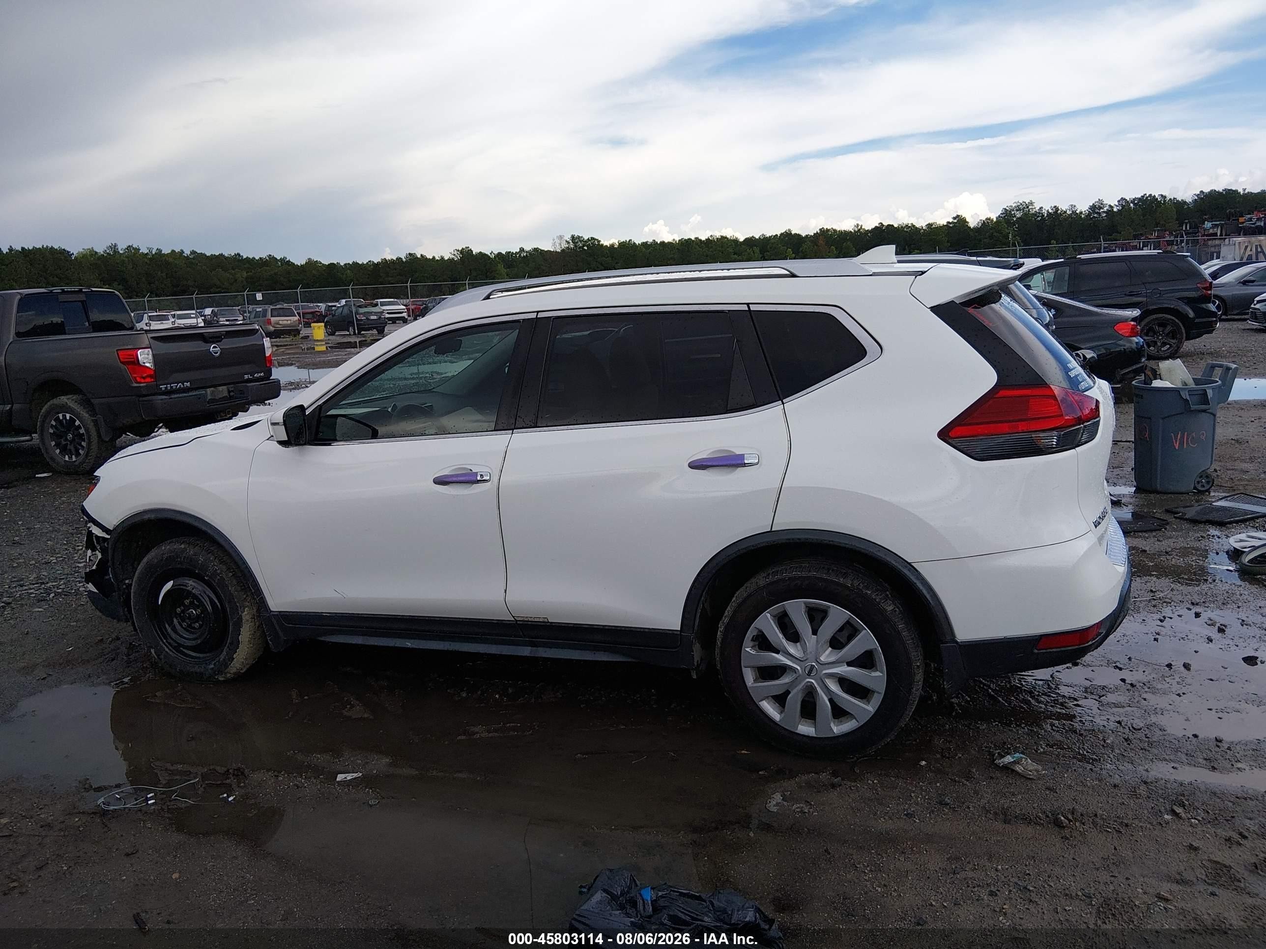 2017 Nissan Rogue S White vin: JN8AT2MT4HW137838