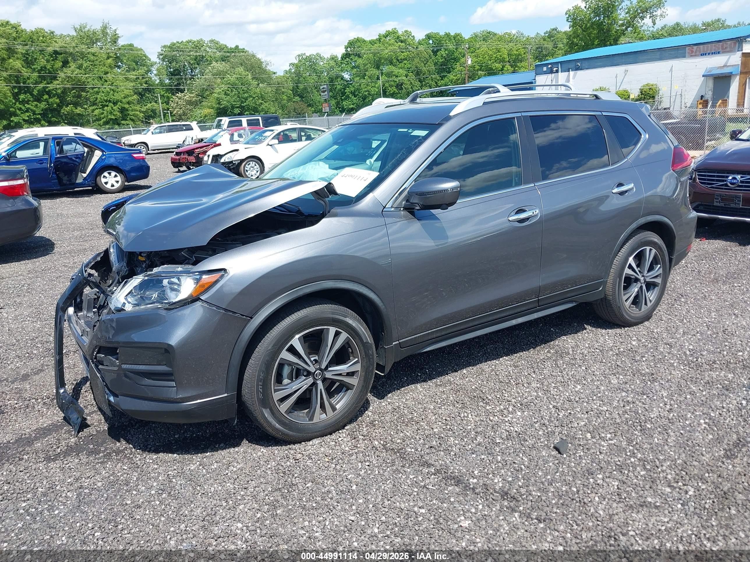 2019 Nissan Rogue Sv Gray vin: JN8AT2MT4KW253175