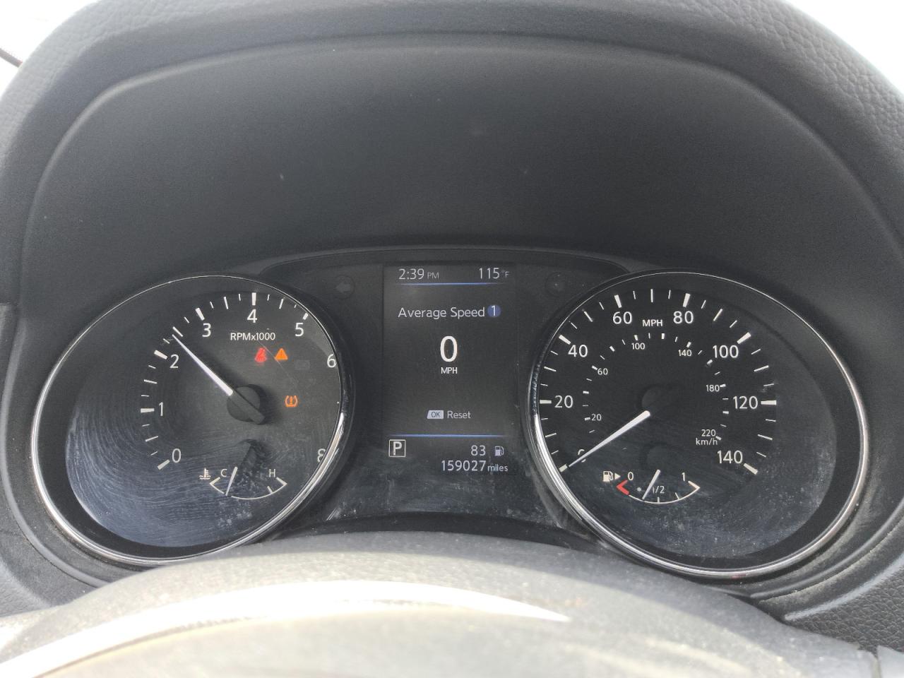 2019 Nissan Rogue Sv Gray vin: JN8AT2MT4KW261602 Damage: Warning - Tire Pressure, On, Unacceptable