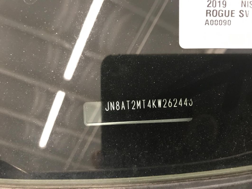 2019 Nissan Rogue Sv Unknown vin: JN8AT2MT4KW262443
