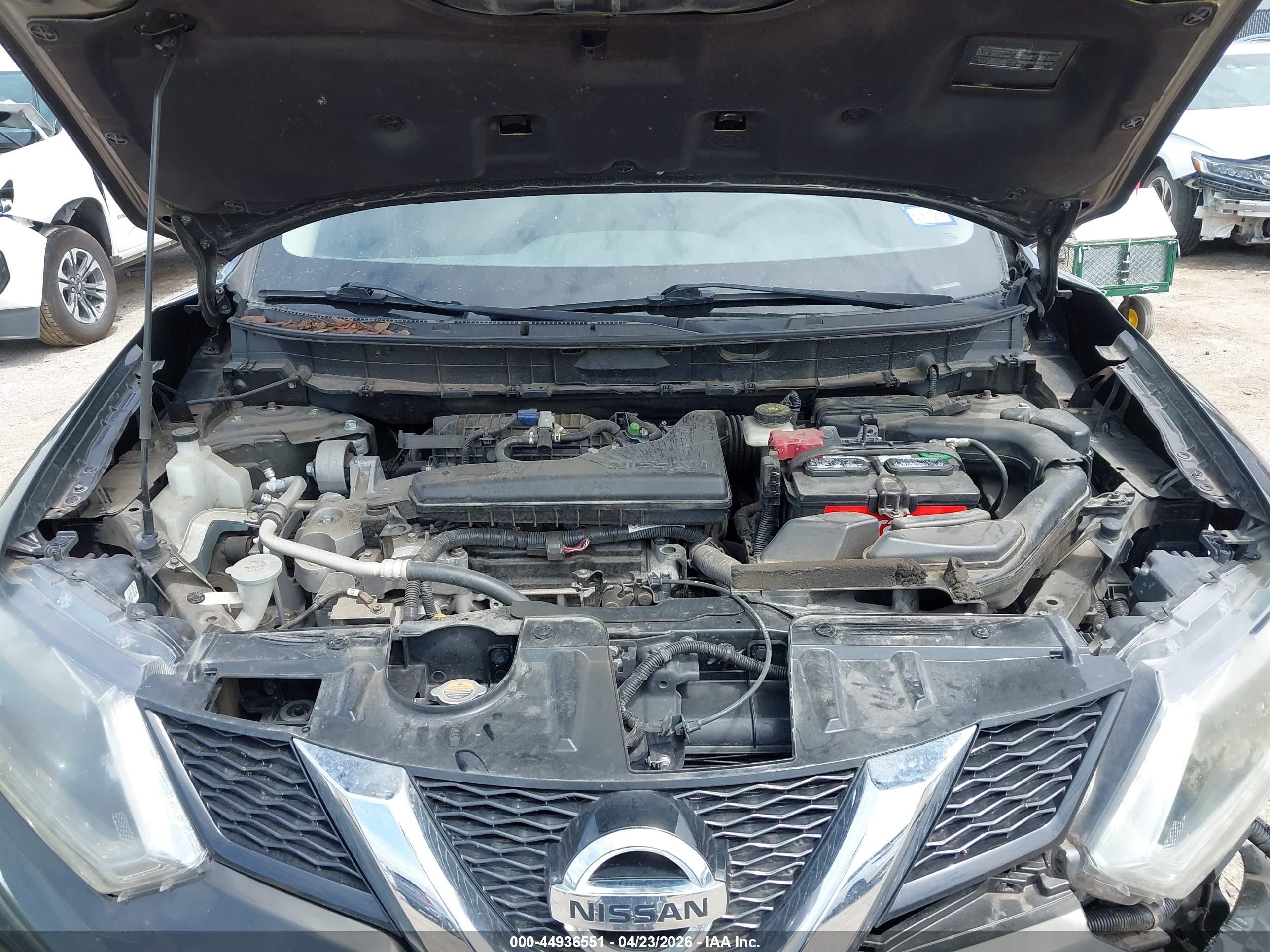 2016 Nissan Rogue S Серый vin: JN8AT2MT5GW001412