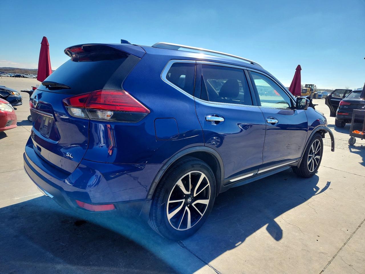2017 Niss Rogue Sl Синий vin: JN8AT2MT5HW154423