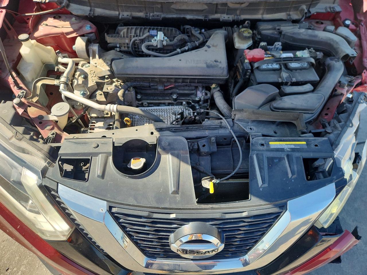 2017 Nissan Rogue Sv Red vin: JN8AT2MT5HW386035