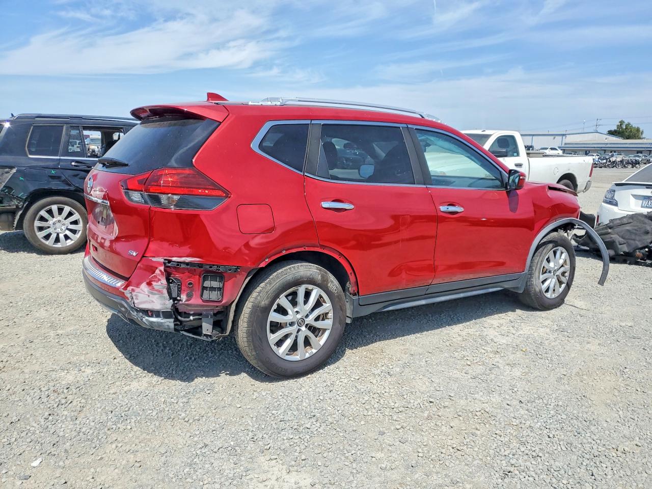 2017 Nissan Rogue Sv Red vin: JN8AT2MT5HW406722