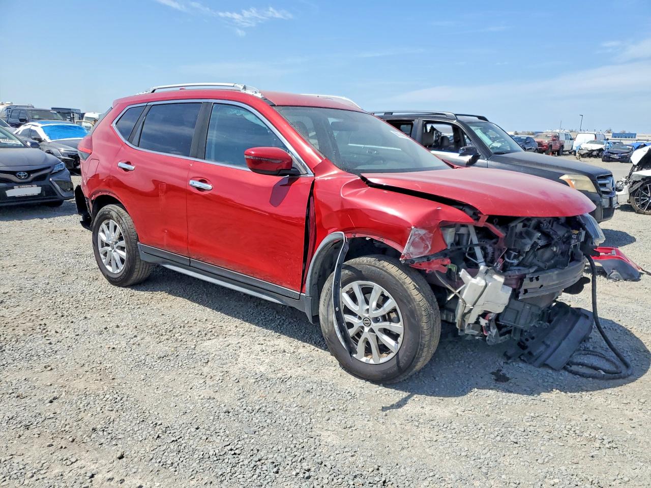 2017 Nissan Rogue Sv Red vin: JN8AT2MT5HW406722