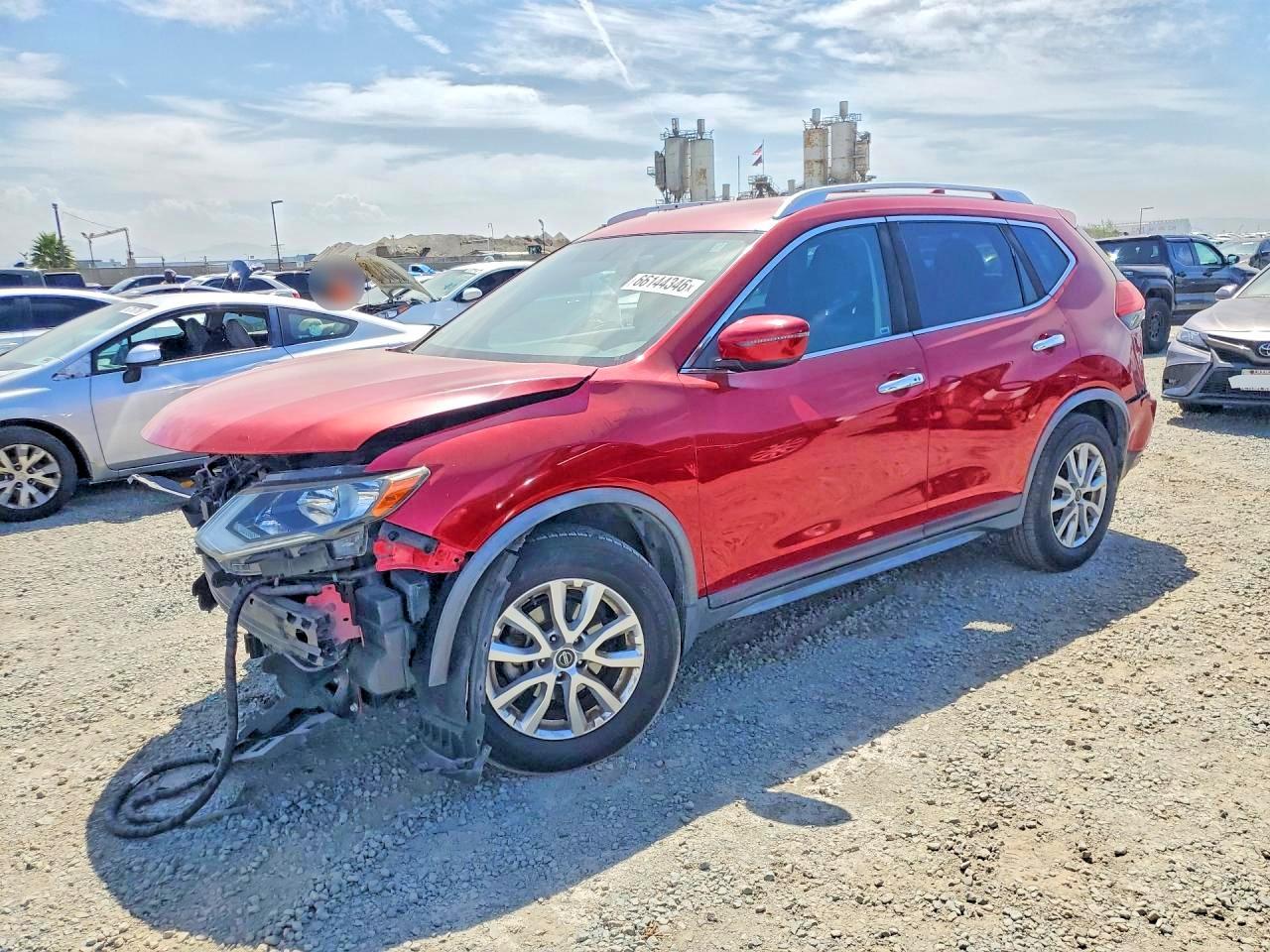 2017 Nissan Rogue Sv Красный vin: JN8AT2MT5HW406722
