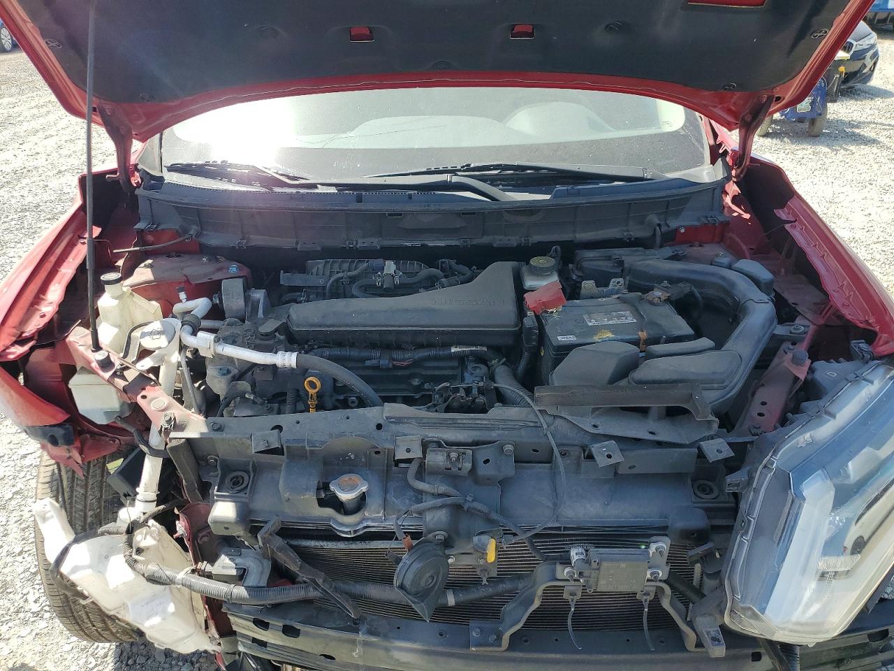 2017 Nissan Rogue Sv Red vin: JN8AT2MT5HW406722