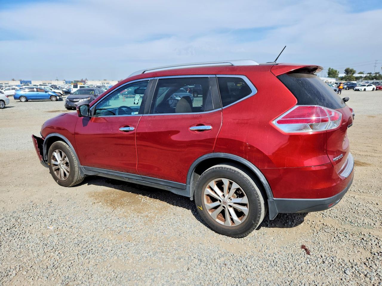 2016 Nissan Rogue Sv Burgundy vin: JN8AT2MT6GW029669
