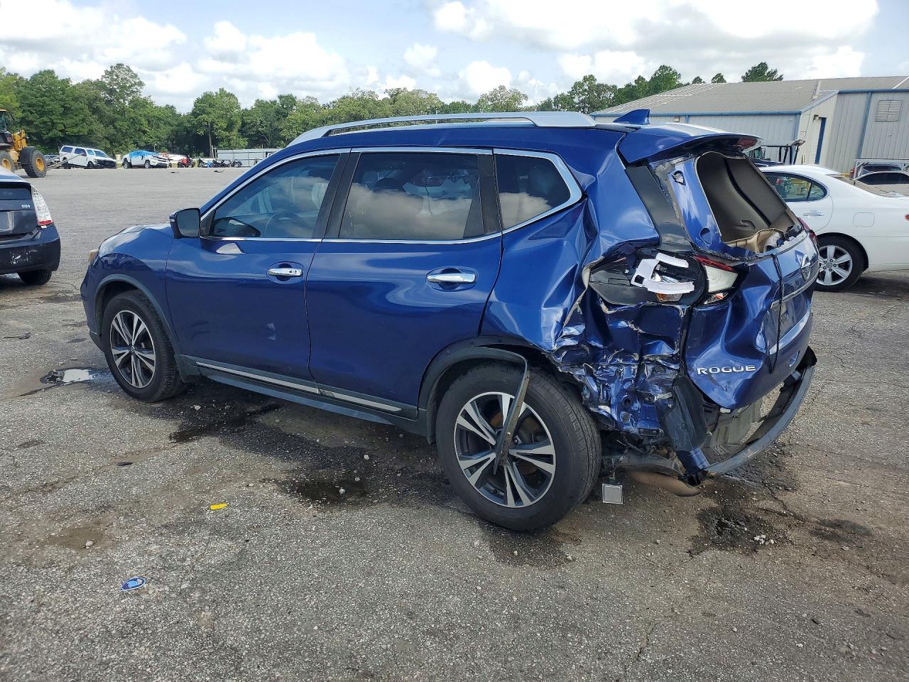2017 Nissan Rogue Sl Blue vin: JN8AT2MT6HW143253