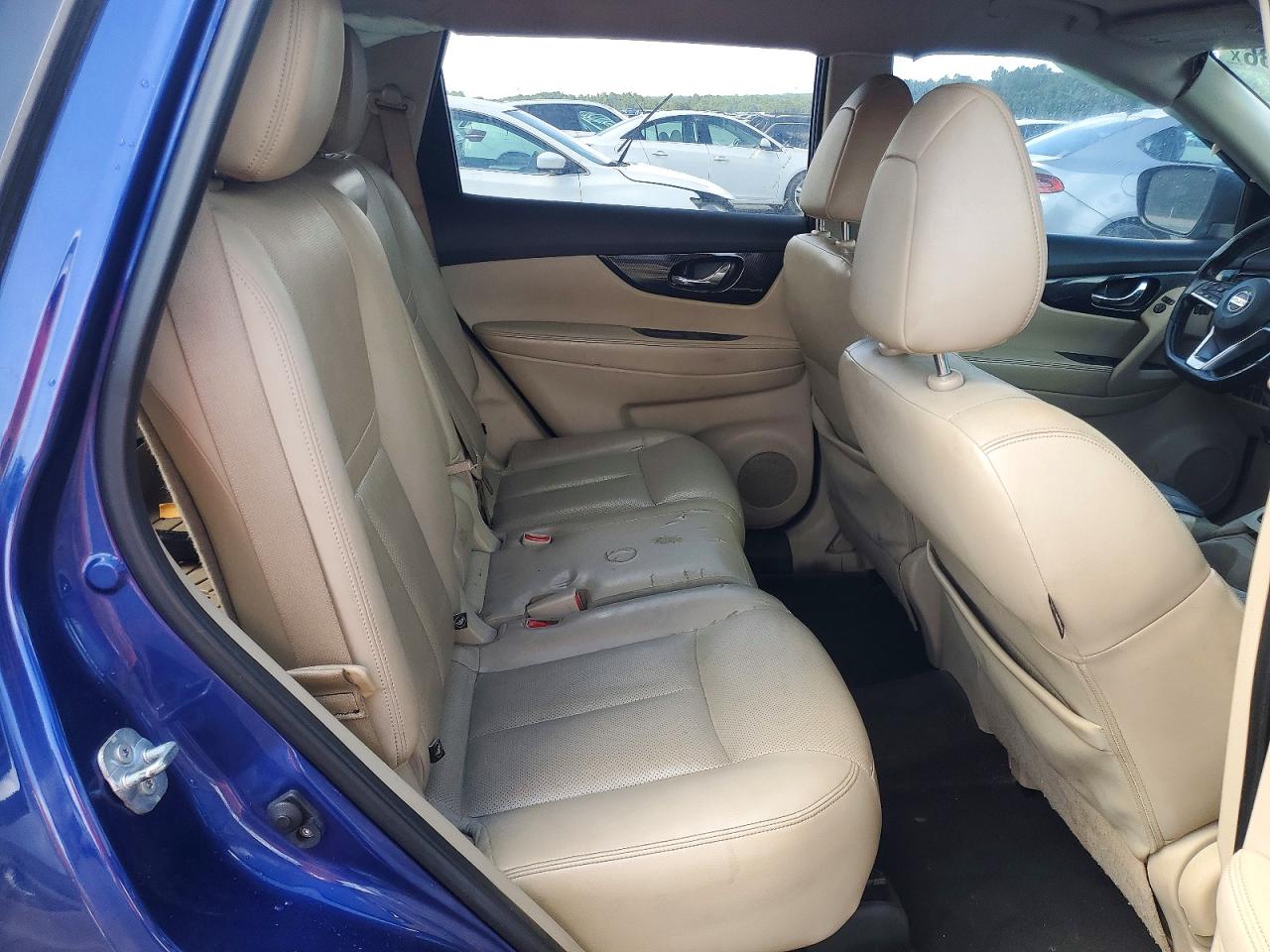 2017 Nissan Rogue Sl Blue vin: JN8AT2MT6HW143253