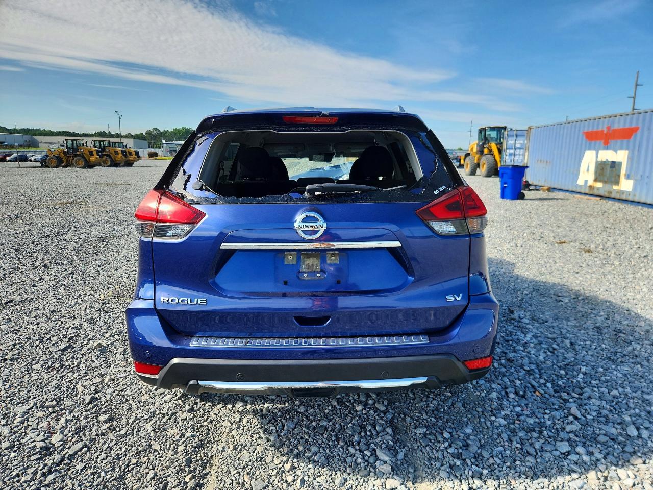 2019 Nissan Rogue Sv Синий vin: JN8AT2MT6KW505329