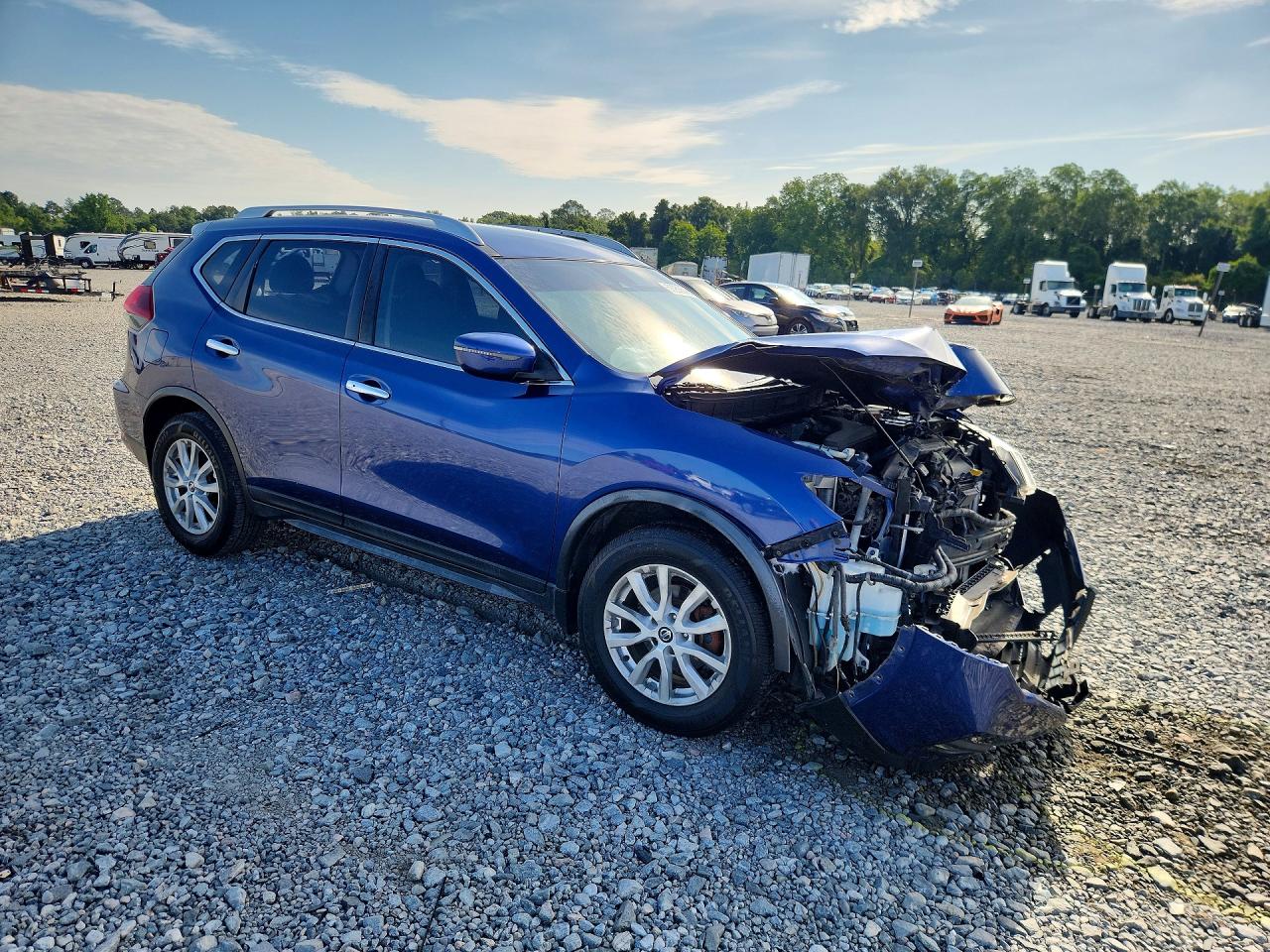 2019 Nissan Rogue Sv Синий vin: JN8AT2MT6KW505329