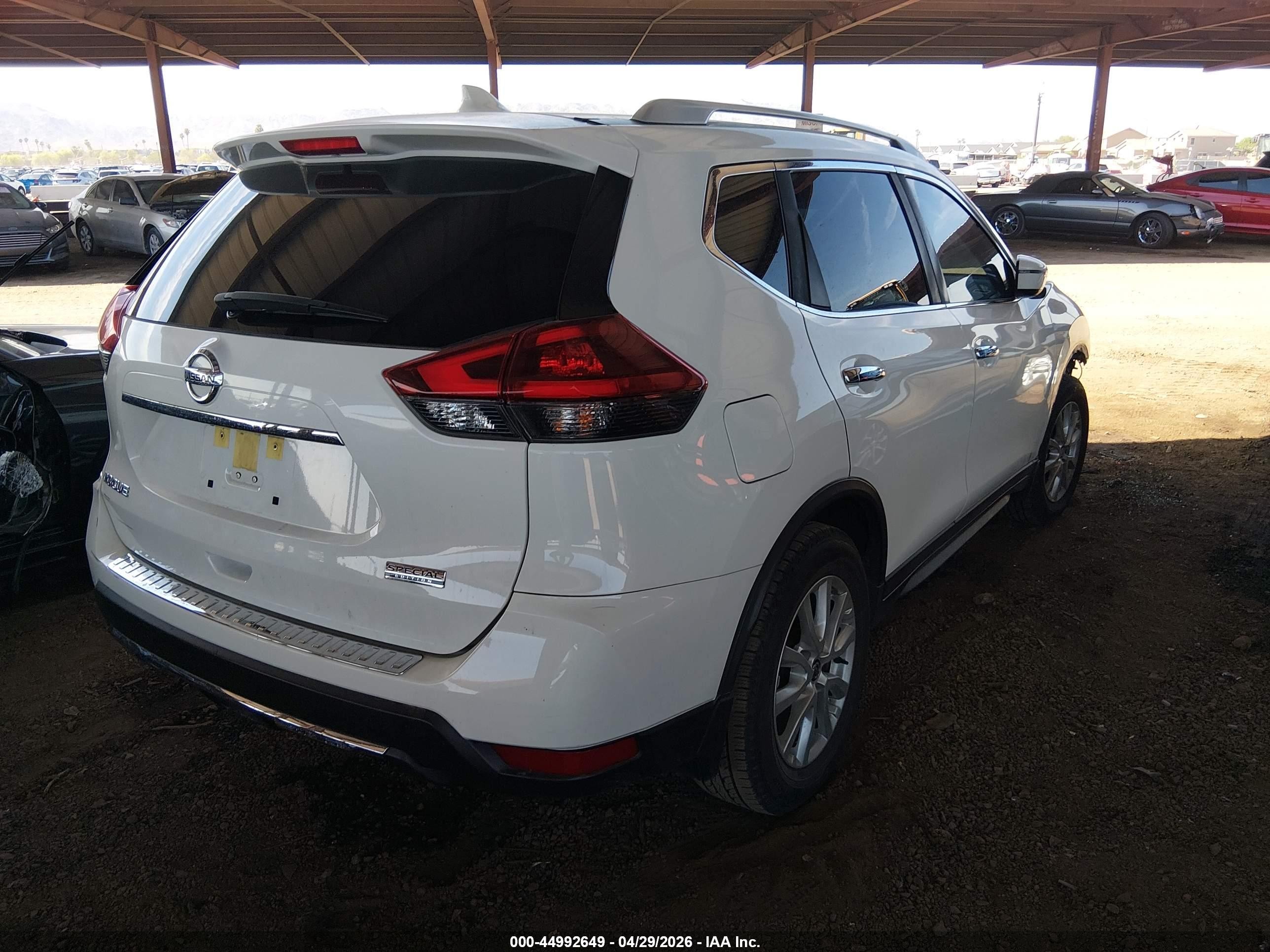 2020 Nissan Rogue S Fwd White vin: JN8AT2MT6LW034459