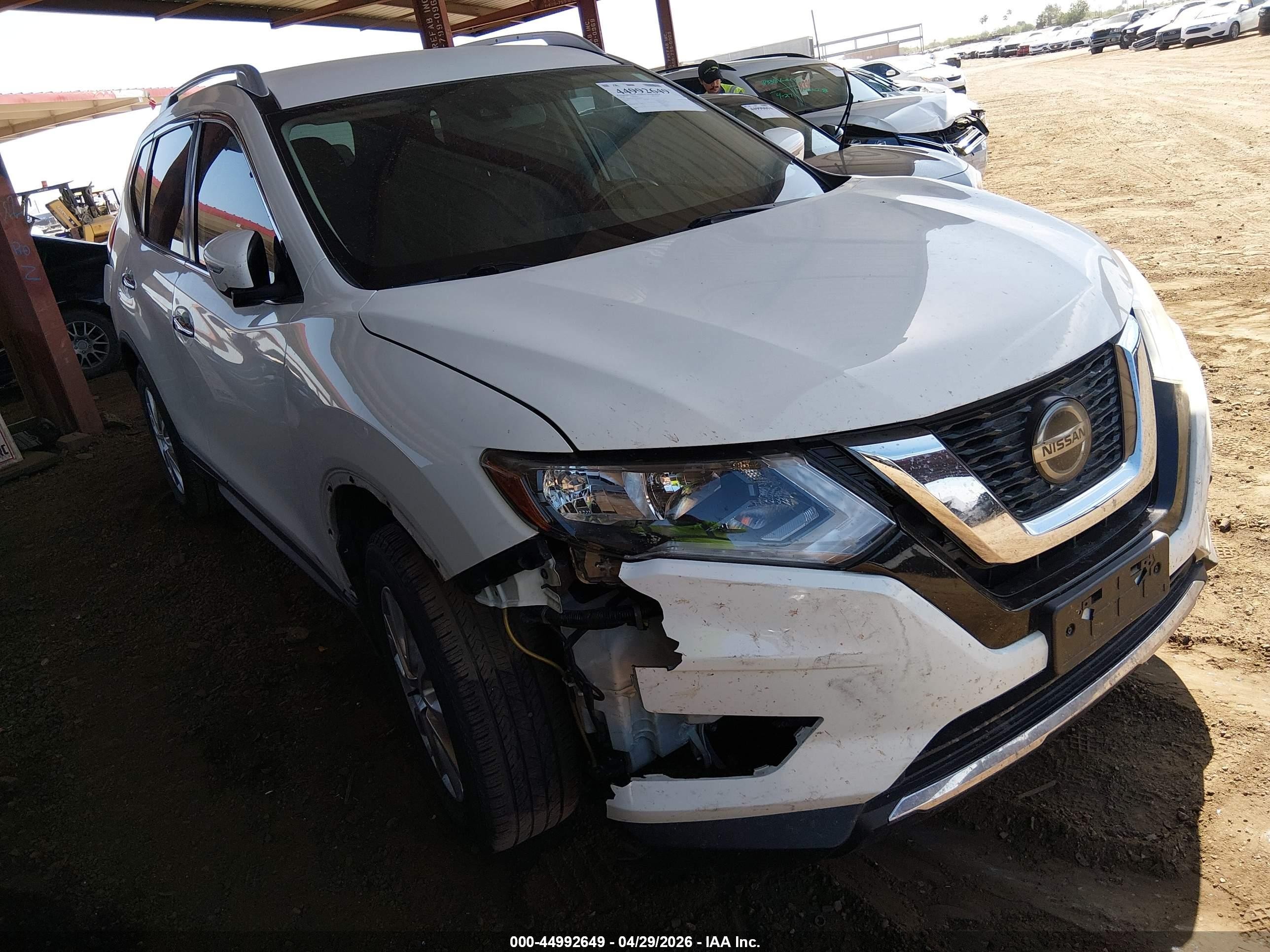 2020 Nissan Rogue S Fwd White vin: JN8AT2MT6LW034459