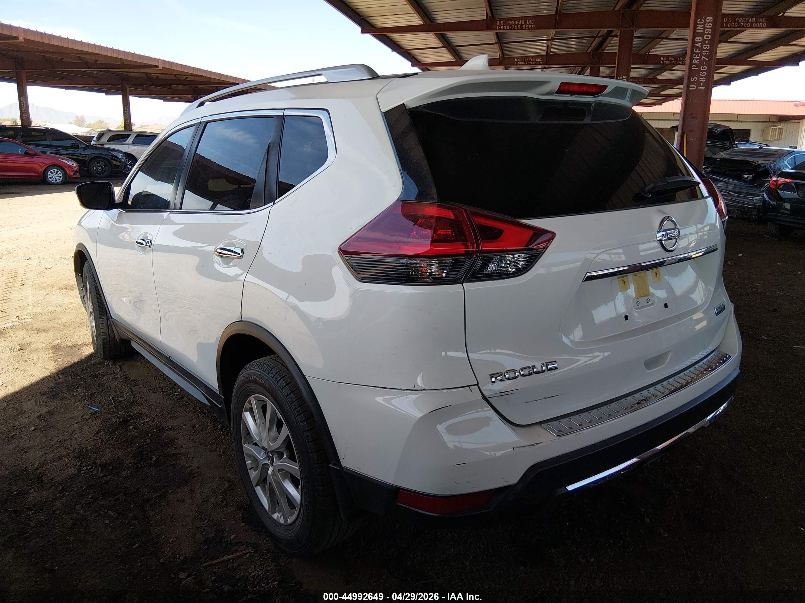 2020 Nissan Rogue S Fwd White vin: JN8AT2MT6LW034459