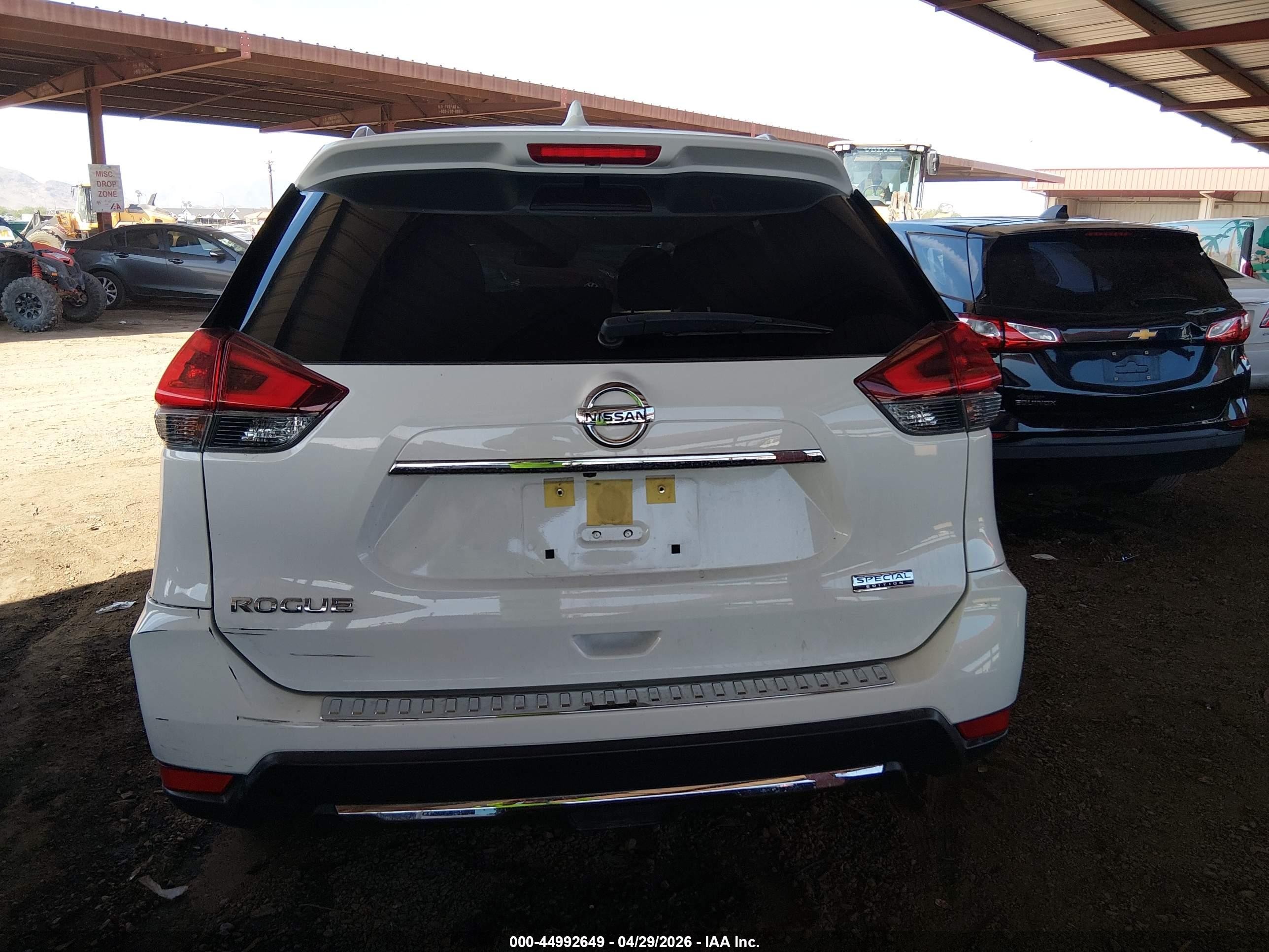 2020 Nissan Rogue S Fwd White vin: JN8AT2MT6LW034459