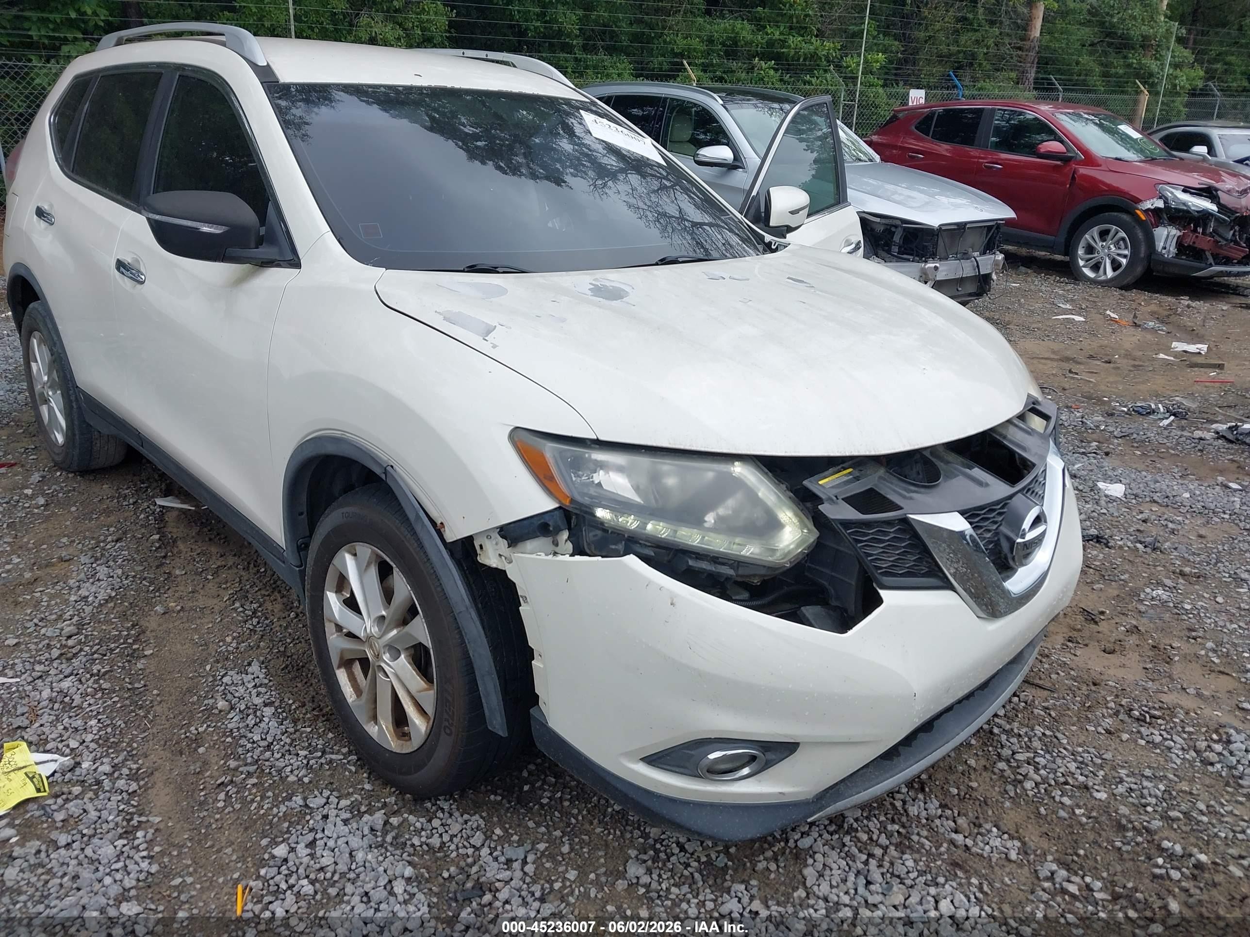2016 Nissan Rogue Sv White vin: JN8AT2MT7GW004084