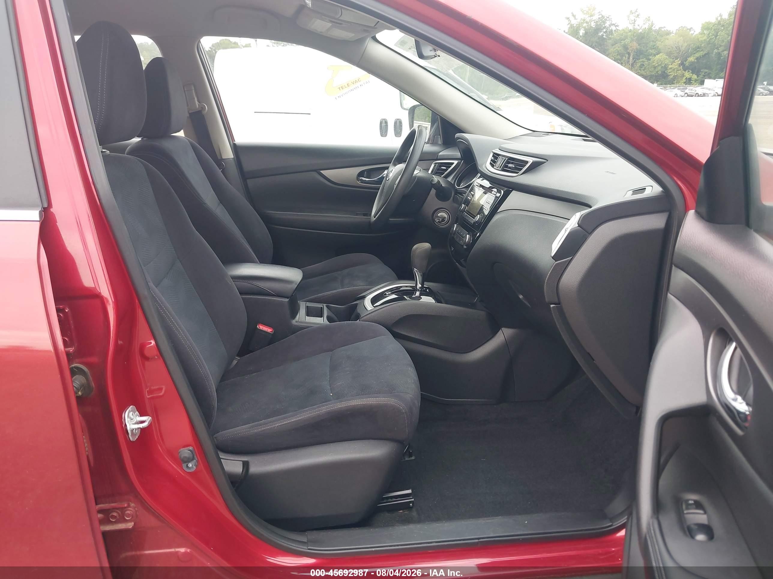 2016 Nissan Rogue S Red vin: JN8AT2MT7GW020947