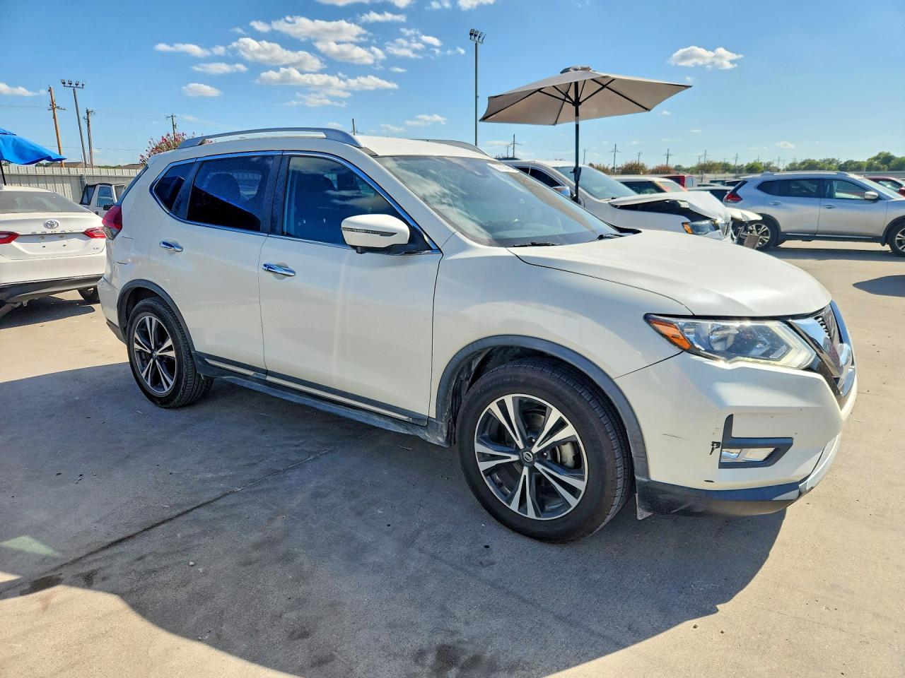 2017 Nissan Rogue Sl Белый vin: JN8AT2MT7HW398865